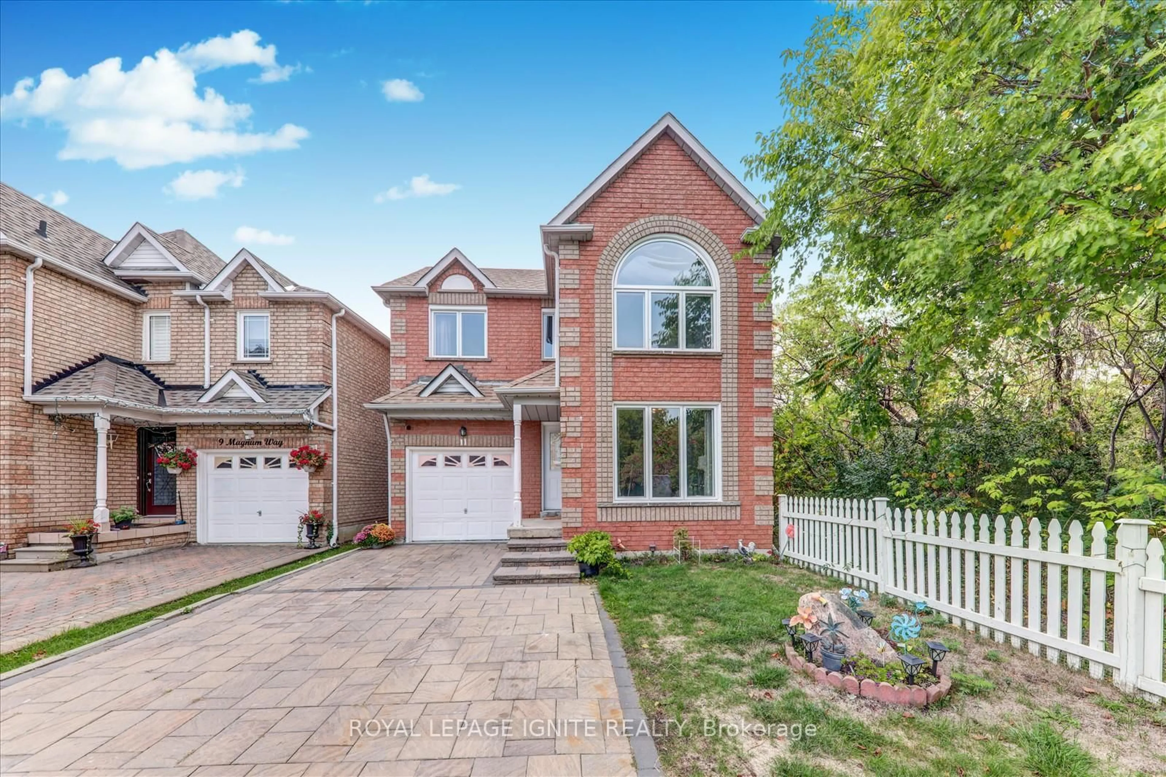 Home with brick exterior material, street for 11 Magnum Way, Toronto Ontario M1C 5C3