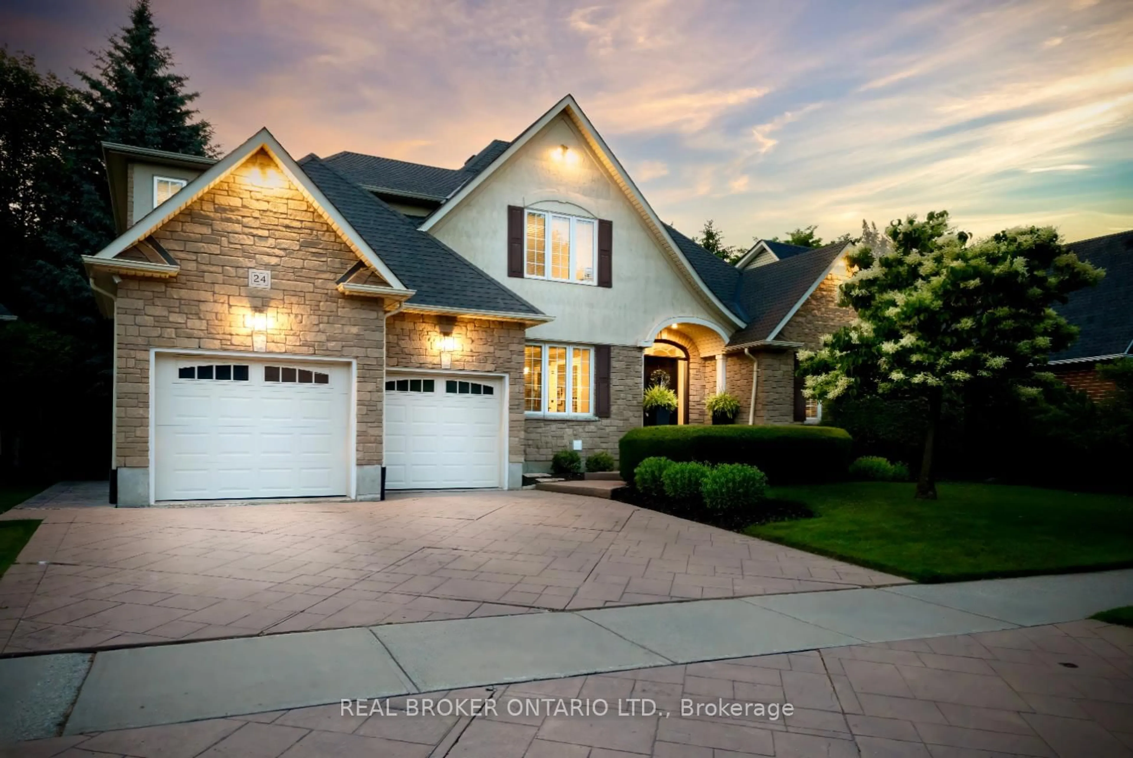Home with brick exterior material, street for 24 Worthington Dr, Clarington Ontario L1E 3A4