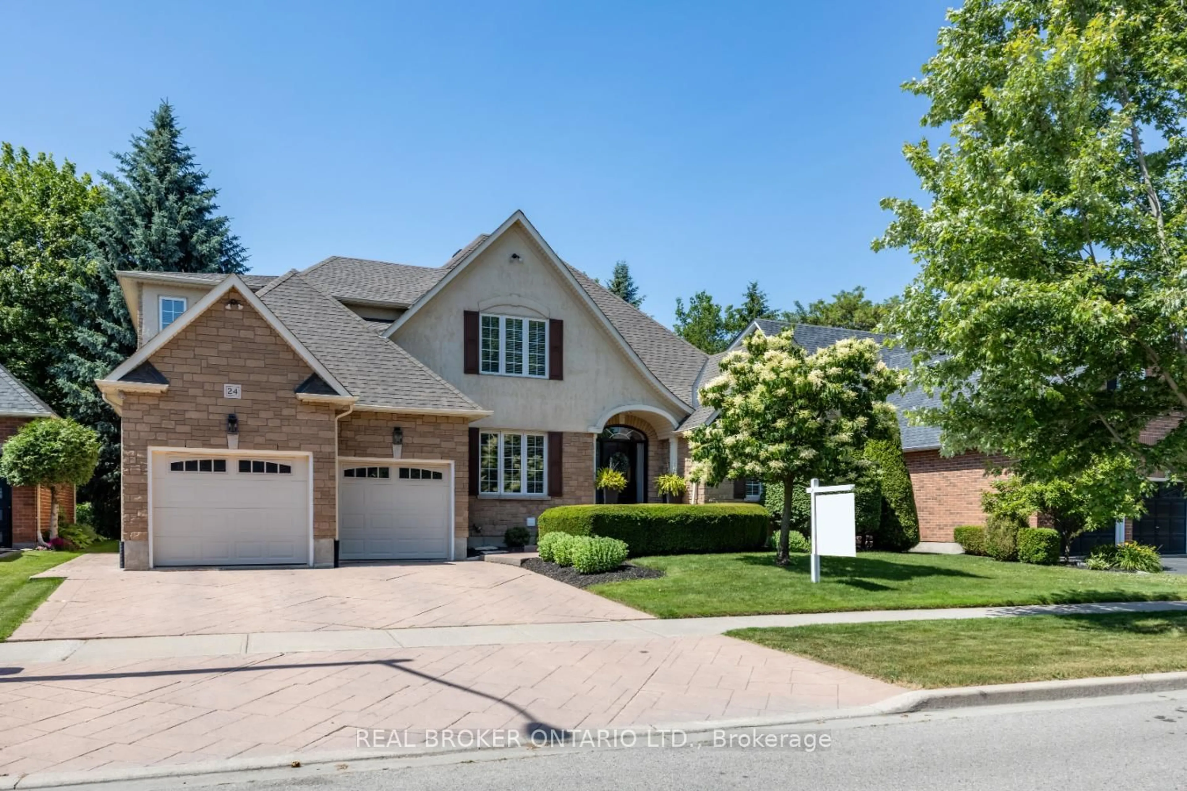Home with brick exterior material, street for 24 Worthington Dr, Clarington Ontario L1E 3A4