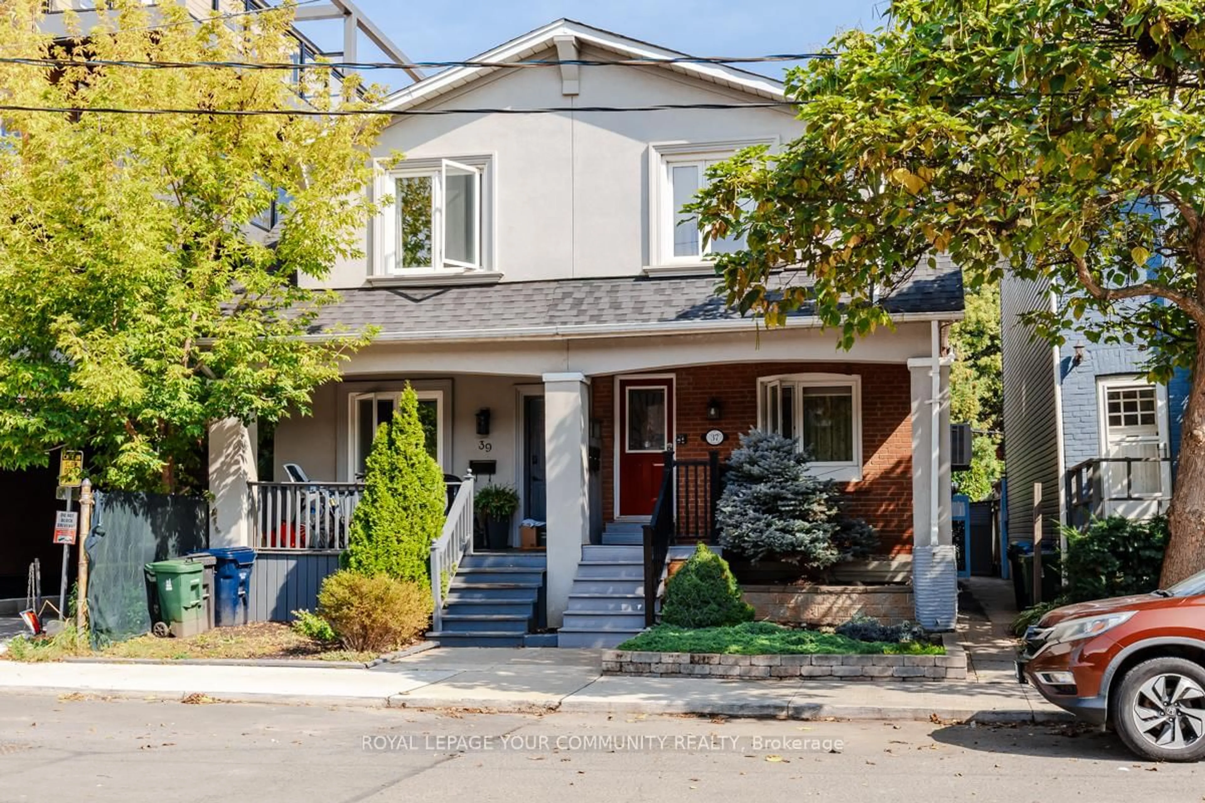 Home with brick exterior material, street for 37 Connaught Ave, Toronto Ontario M4L 2V8