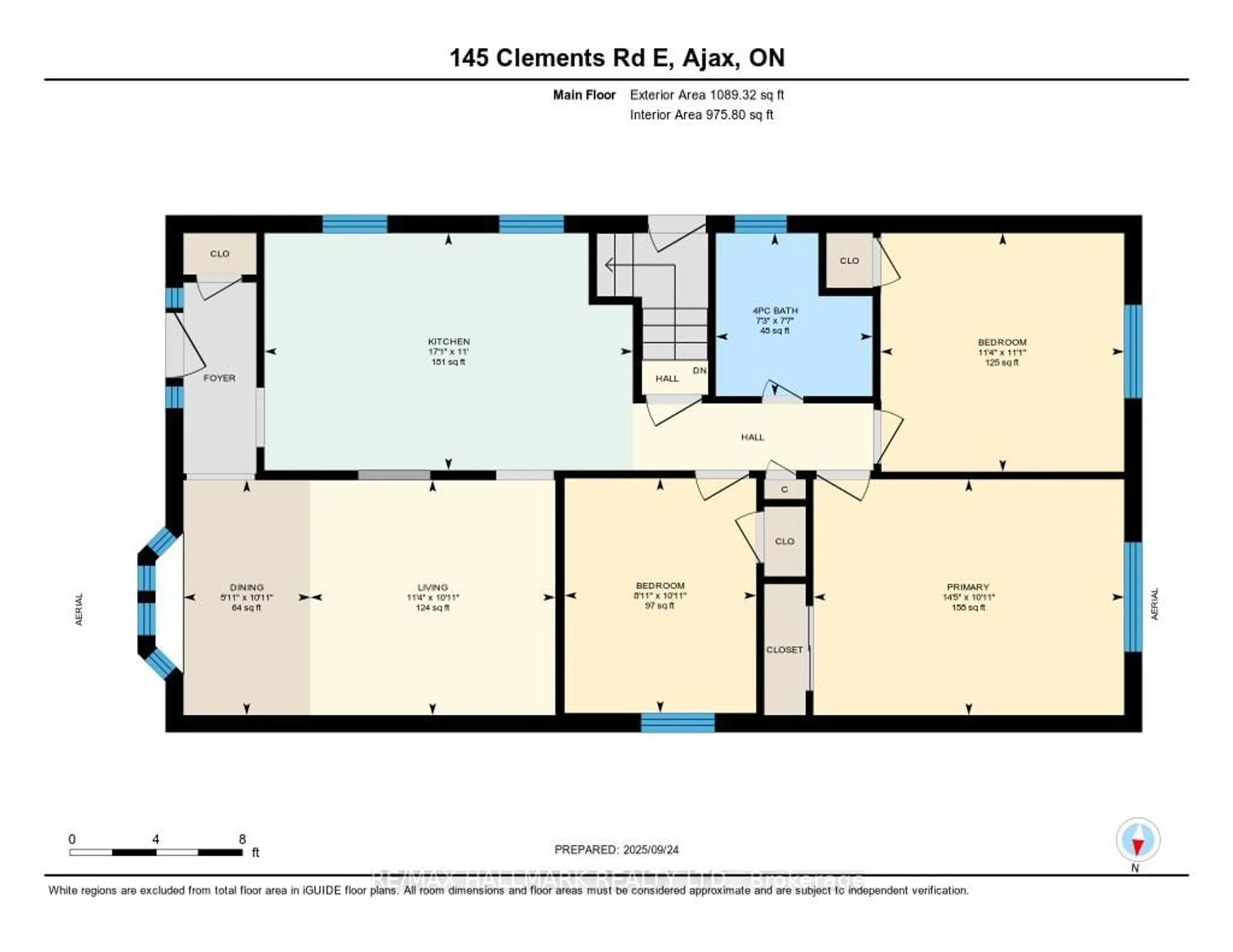 Floor plan for 145 Clements Rd, Ajax Ontario L1S 1L9