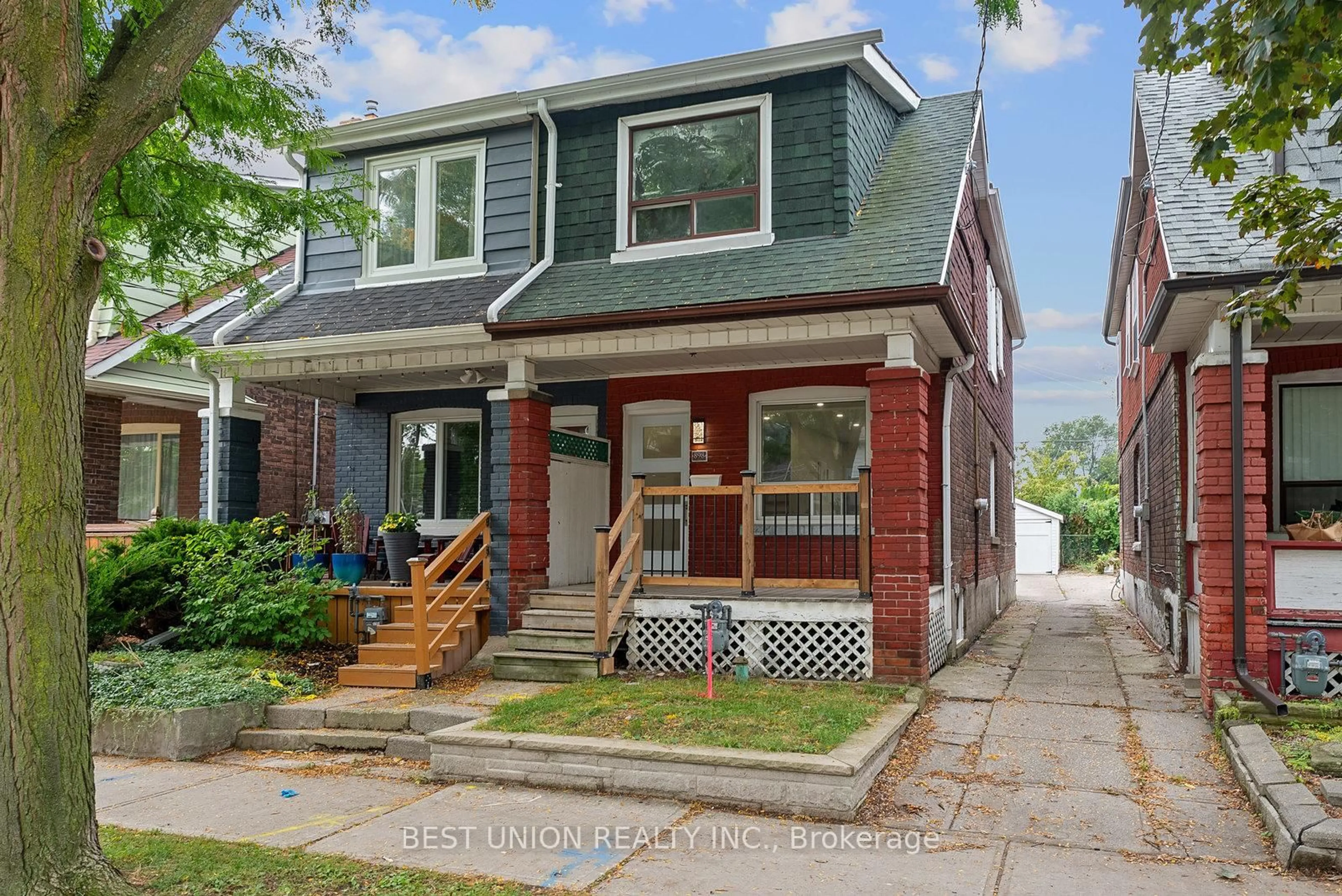 Home with brick exterior material, street for 898 Greenwood Ave, Toronto Ontario M4J 4B8