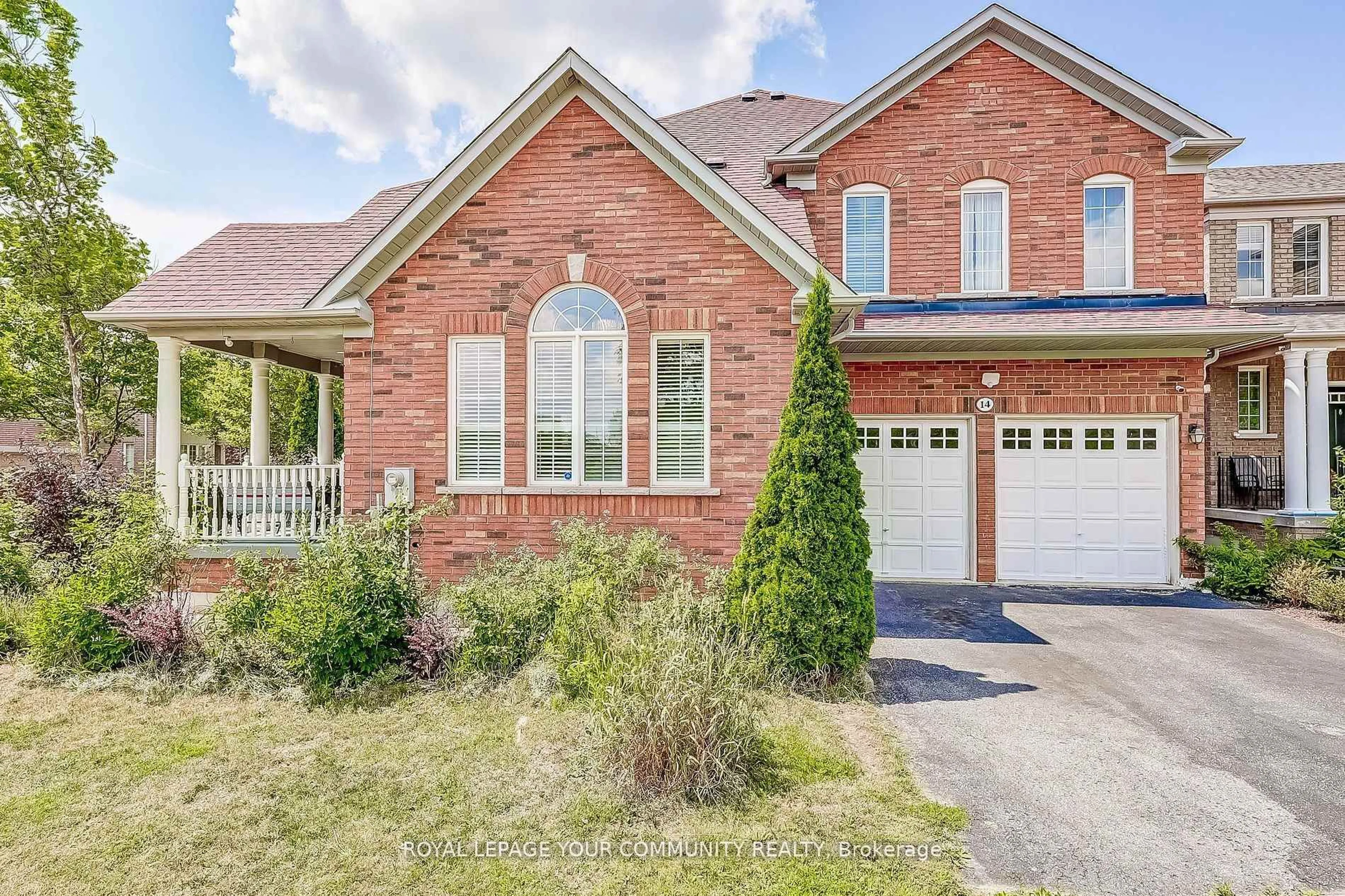 Home with brick exterior material, street for 14 Poulton Ave, Ajax Ontario L1T 4W7