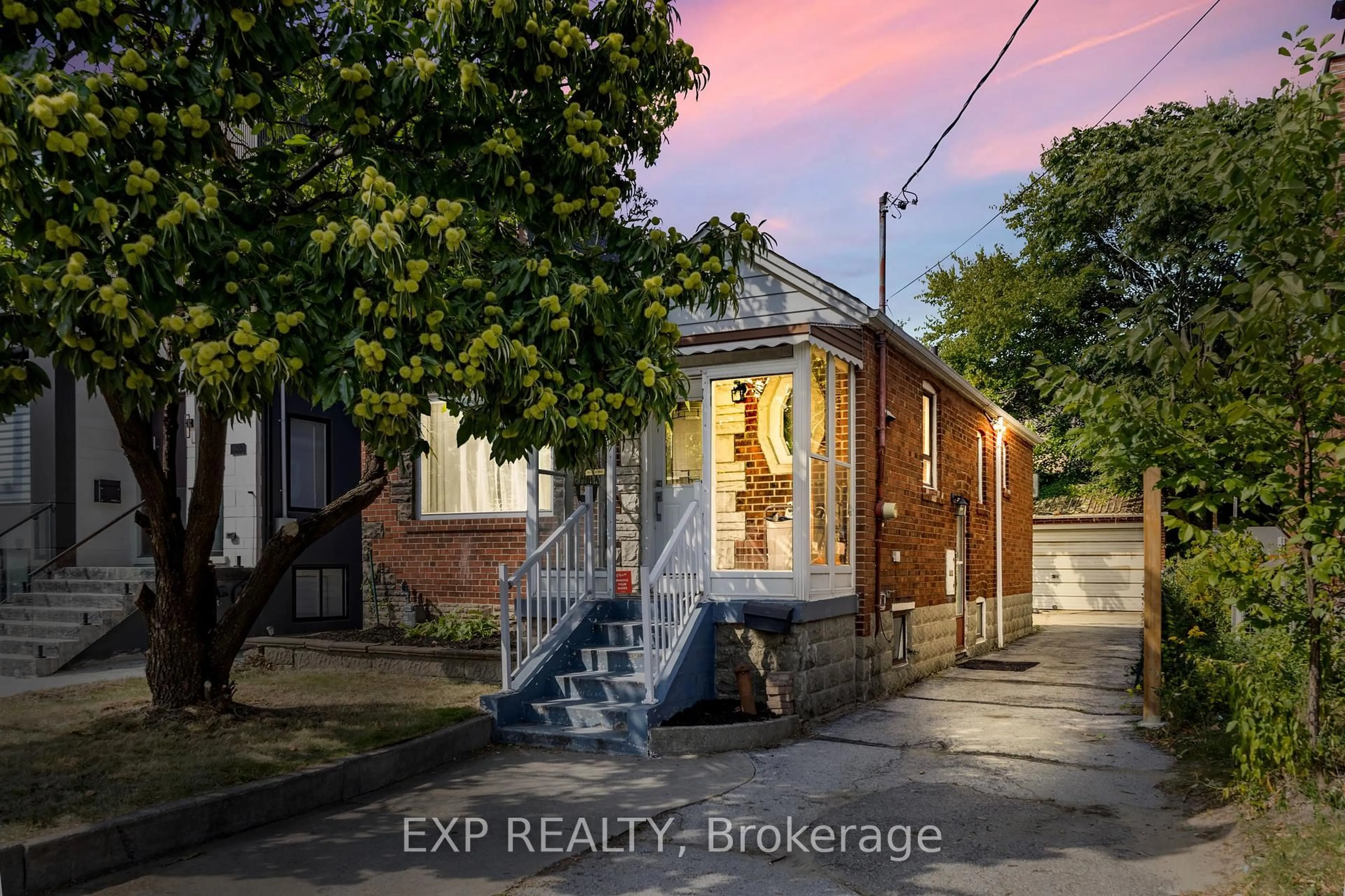 A pic from outside/outdoor area/front of a property/back of a property/a pic from drone, street for 378 O'Connor Dr, Toronto Ontario M4J 2V7