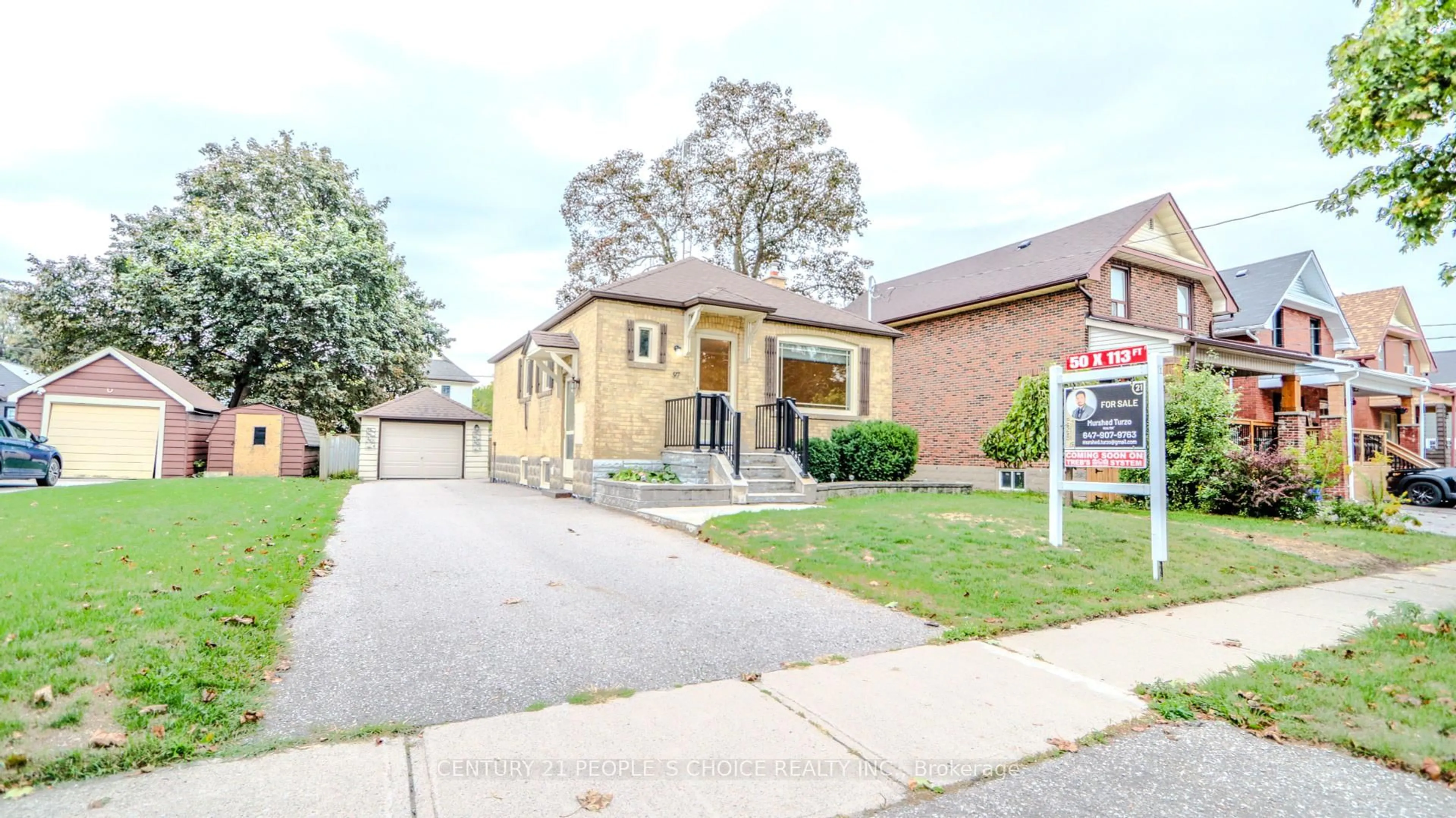 Home with brick exterior material, street for 97 Arlington Ave, Oshawa Ontario L1G 2N5