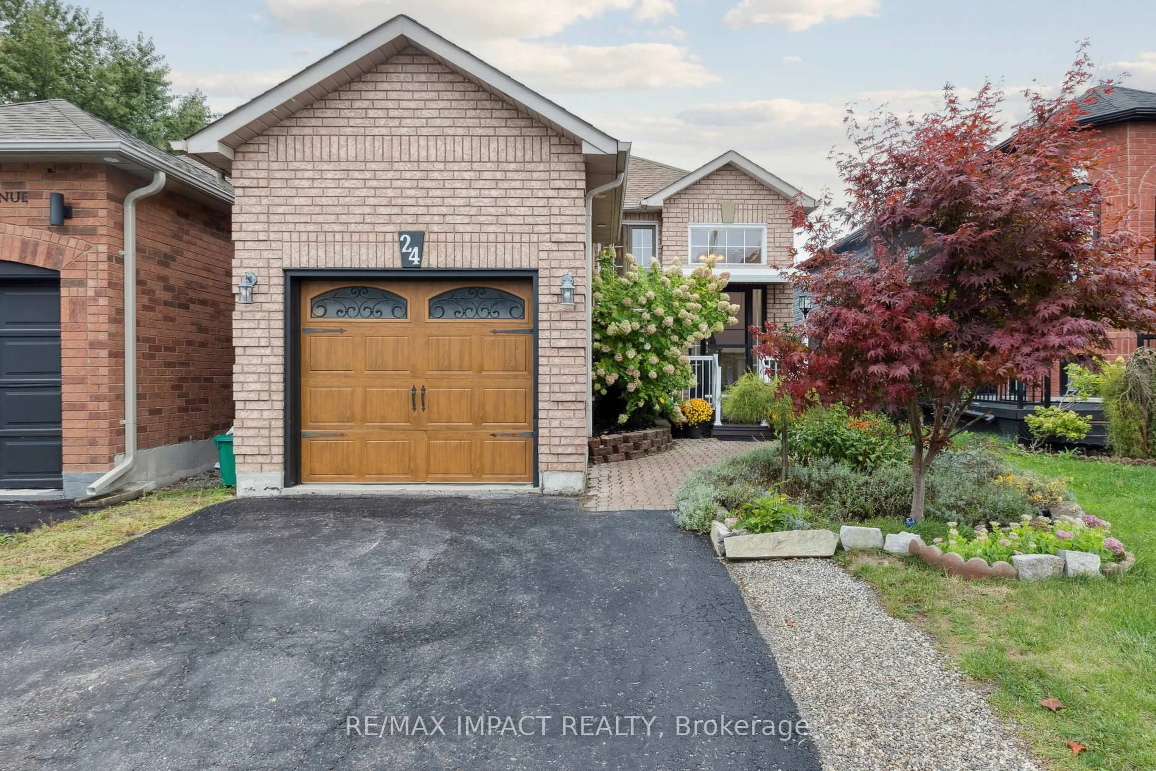 Home with brick exterior material, street for 24 Birmingham Ave, Clarington Ontario L1C 4Z6