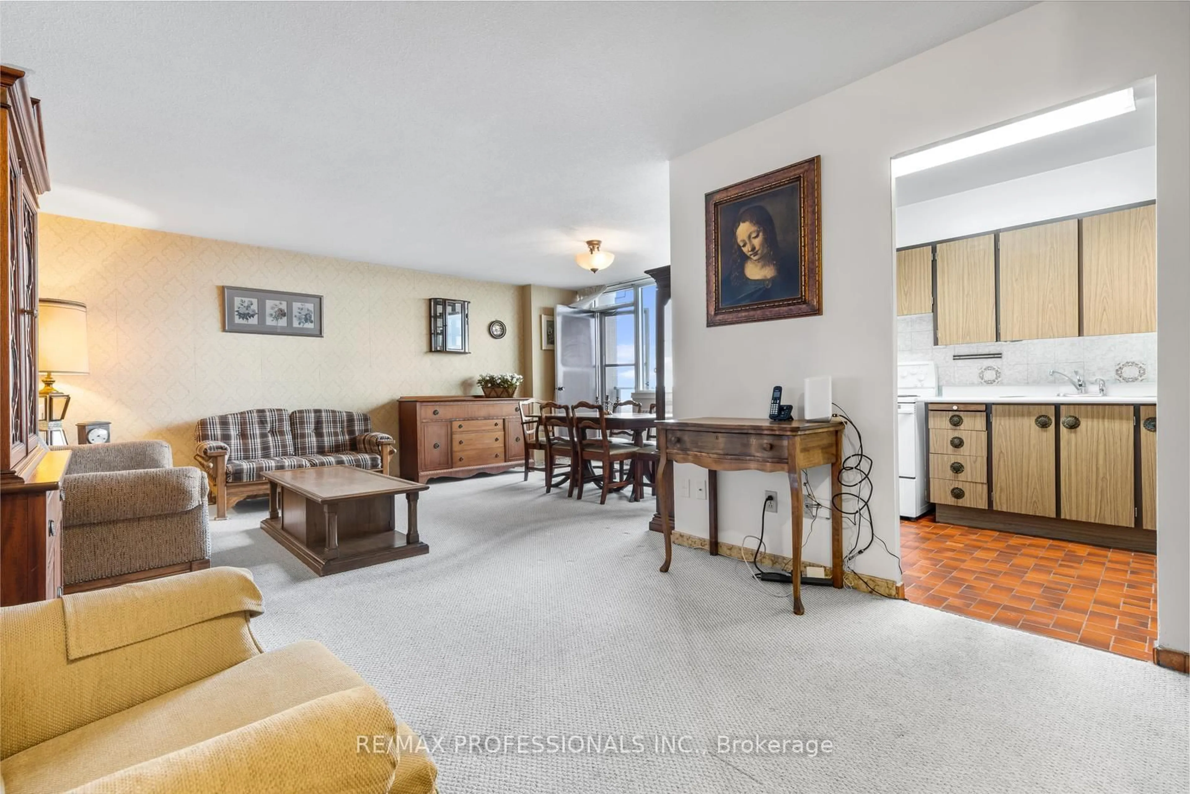 Living room with furniture, unknown for 180 Markham Rd #1704, Toronto Ontario M1M 2Z9