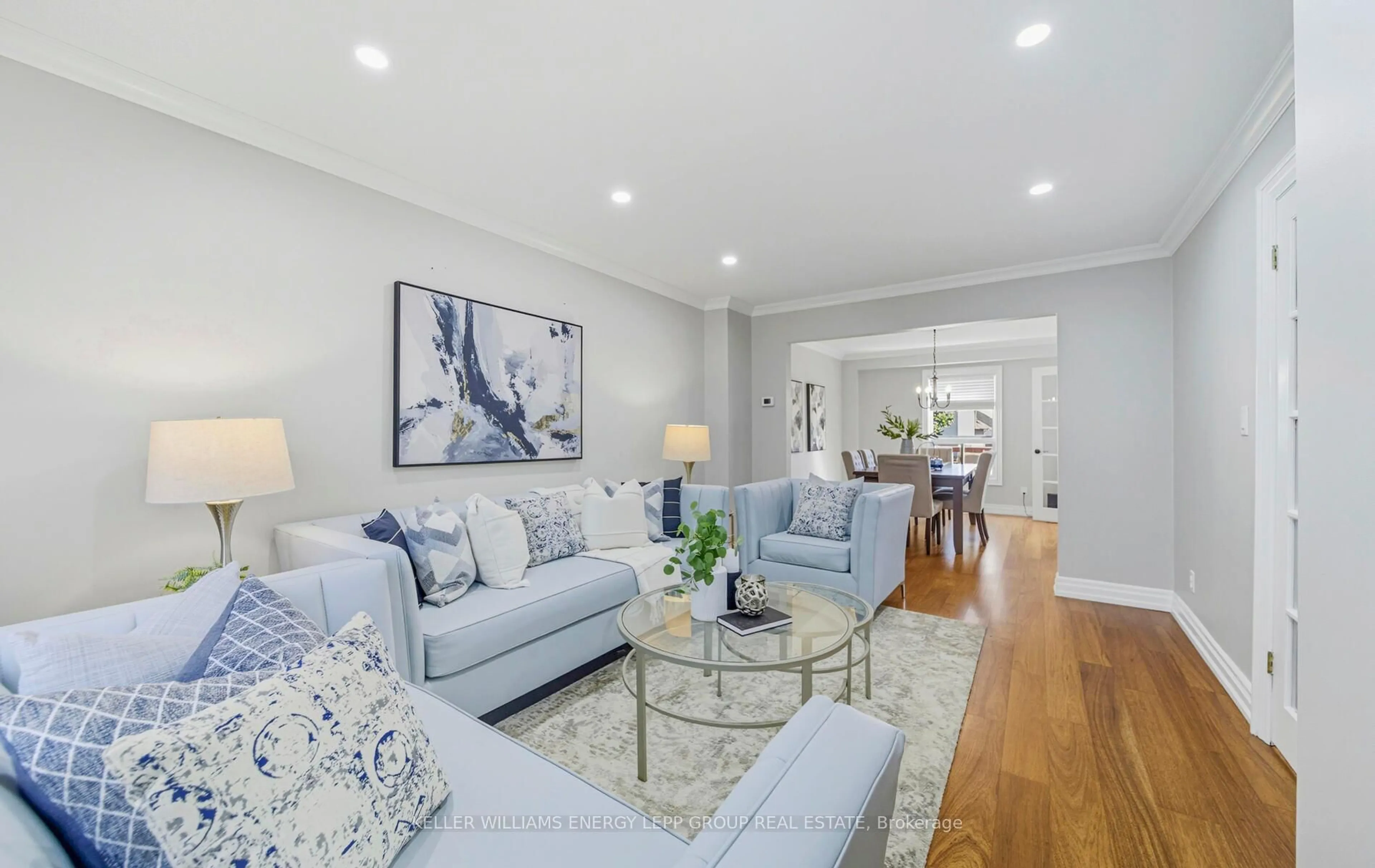 Living room with furniture, unknown for 75 Sawdon Dr, Whitby Ontario L1N 8A8