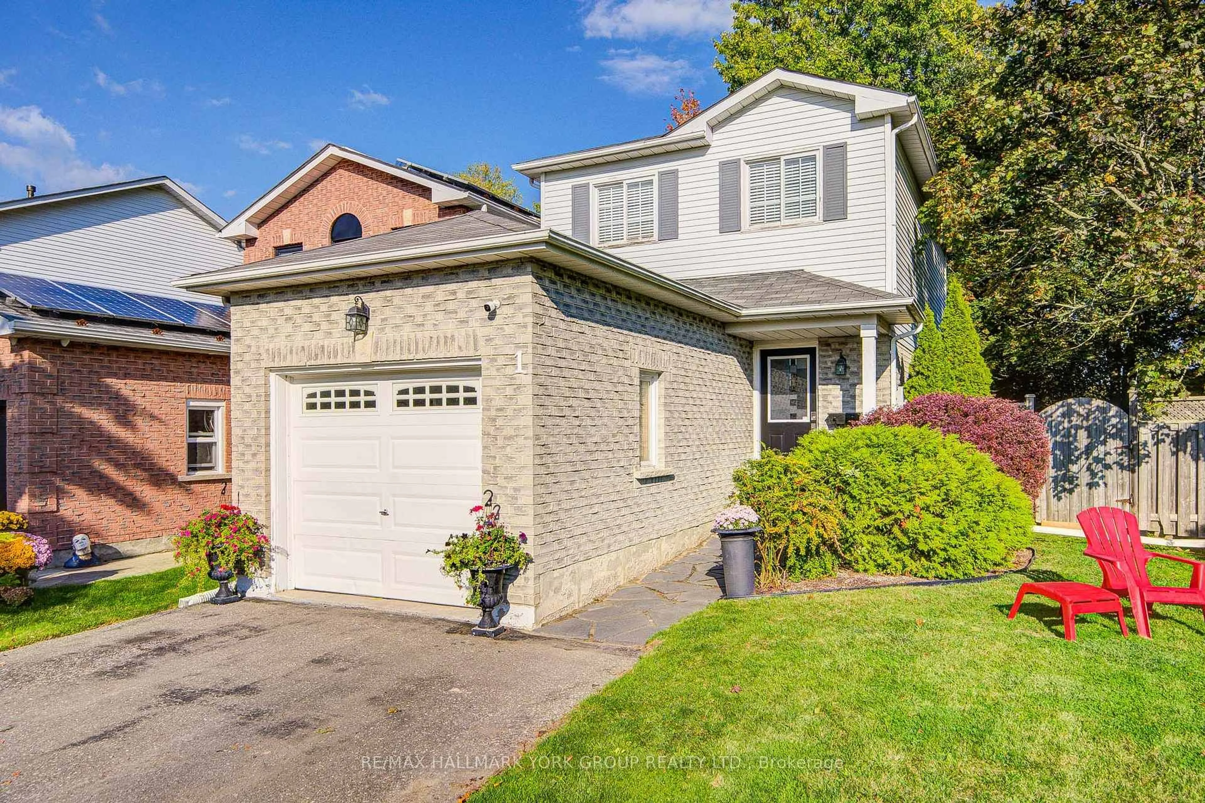 Home with brick exterior material, street for 1 Parklawn Dr, Clarington Ontario L1E 1Y8