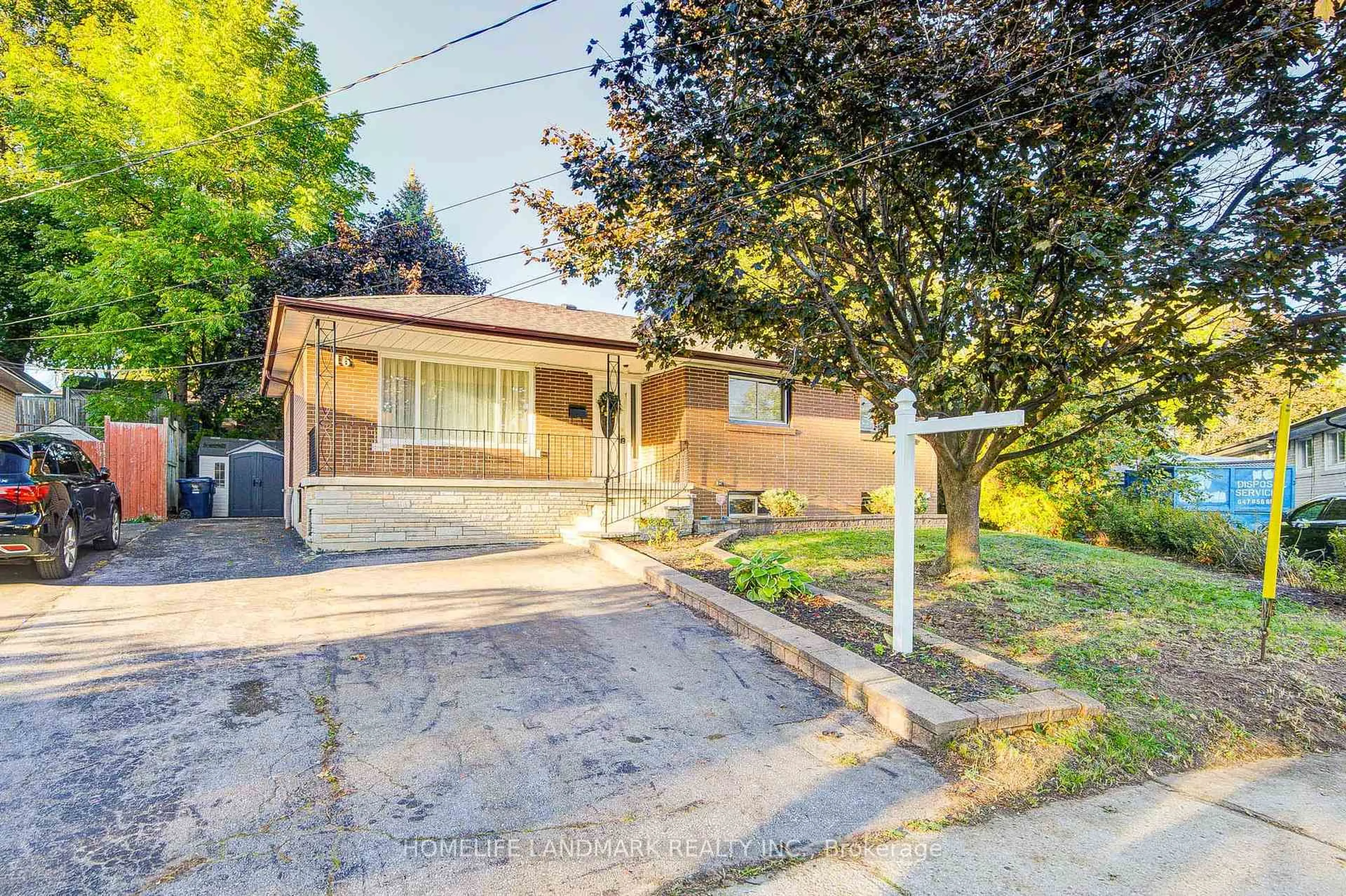 Home with brick exterior material, street for 16 Paloma Pl, Toronto Ontario M1J 1P7