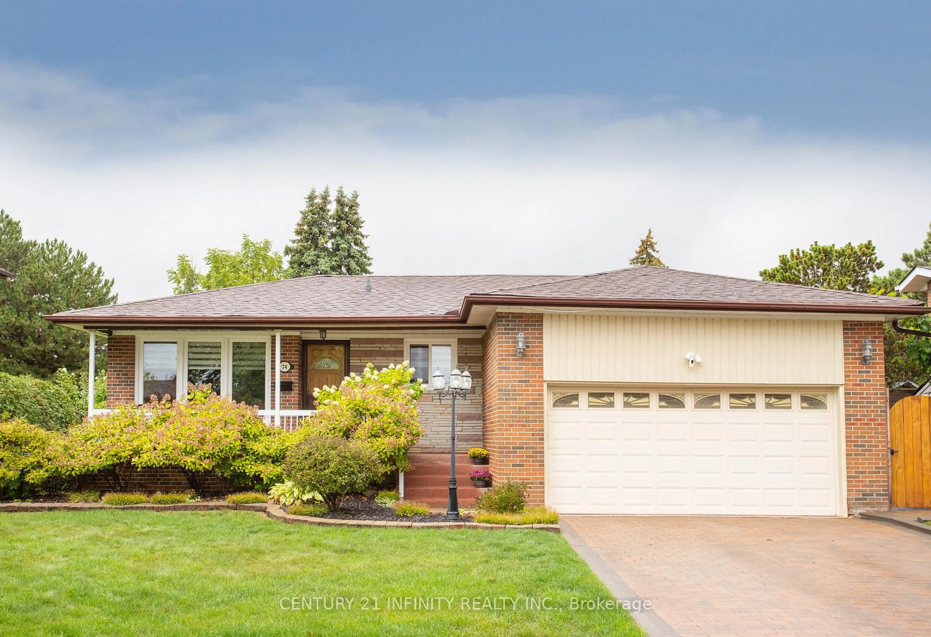 Home with brick exterior material, street for 74 Portico Dr, Toronto Ontario M1G 3R6