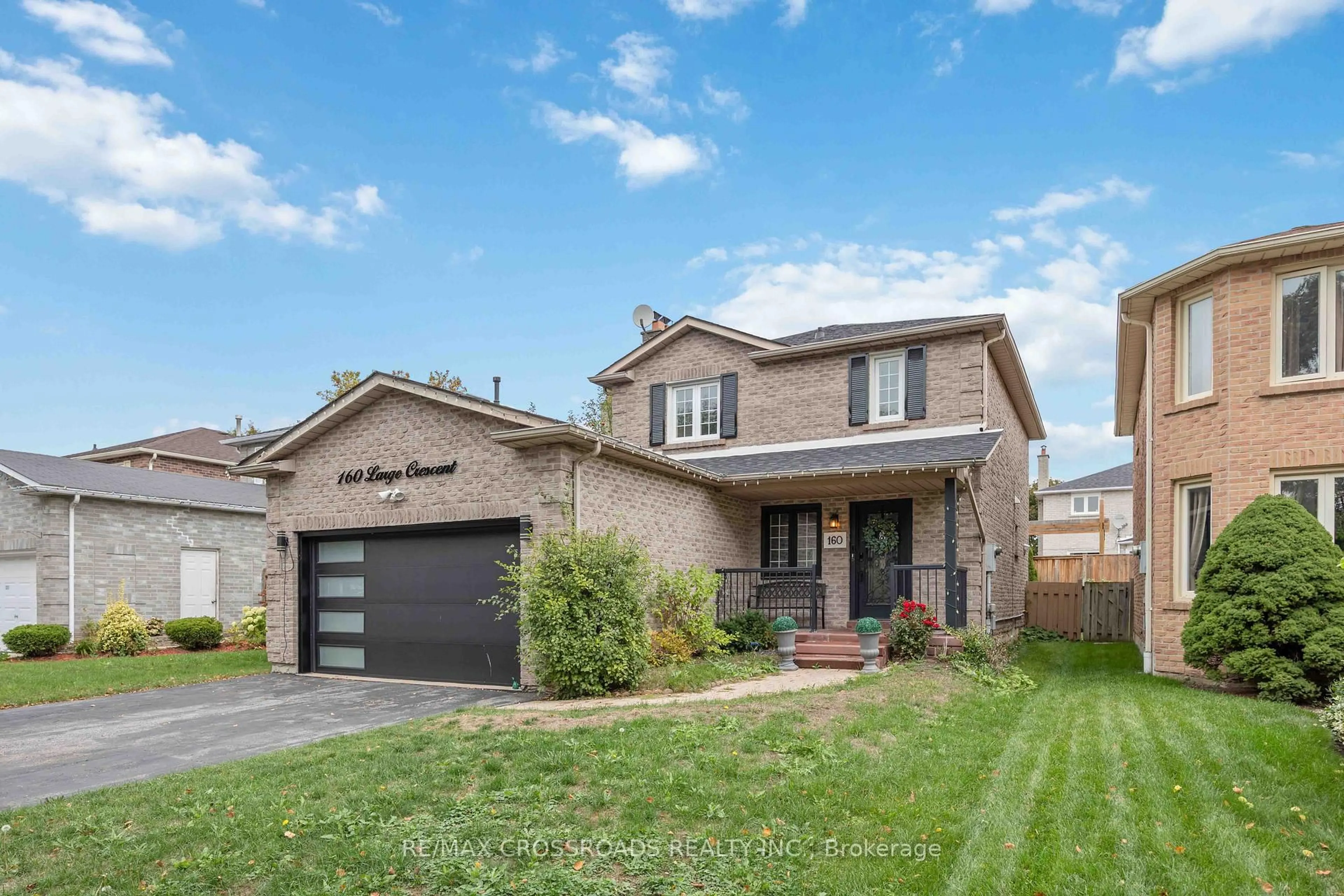 Home with brick exterior material, street for 160 Large Cres, Ajax Ontario L1T 2S4