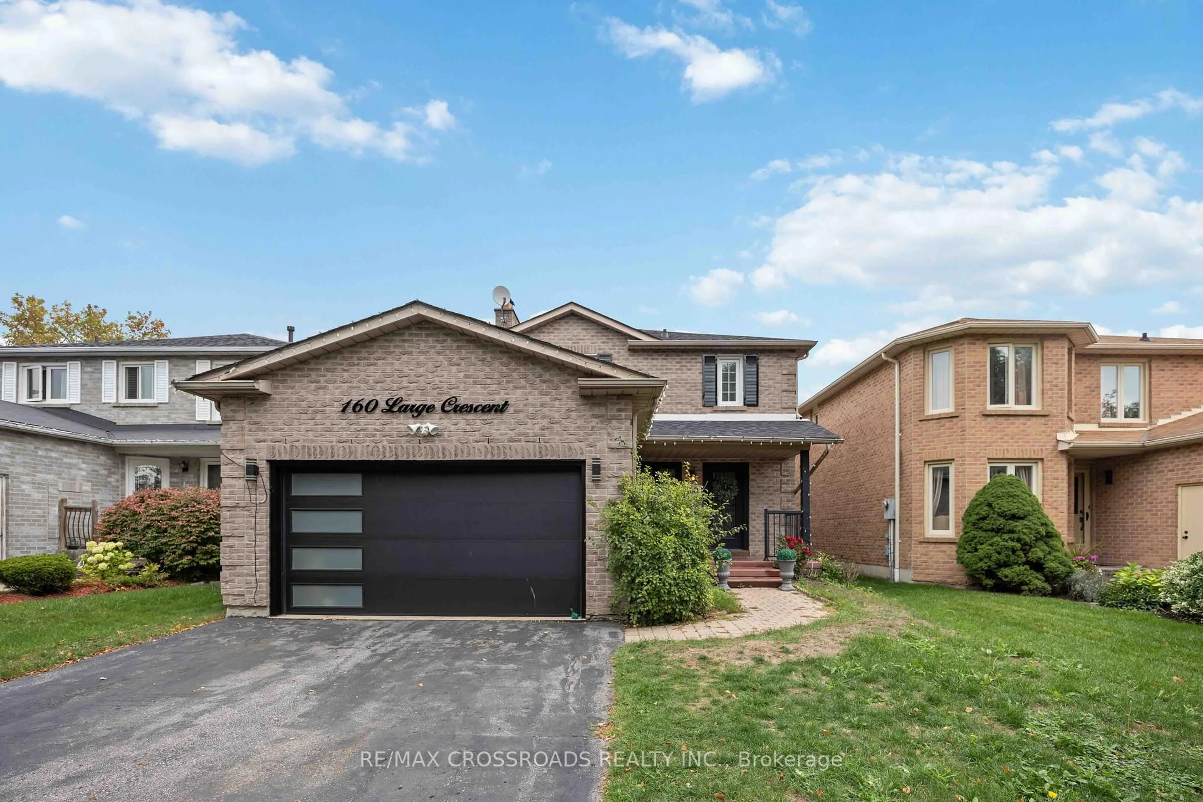 Home with brick exterior material, street for 160 Large Cres, Ajax Ontario L1T 2S4