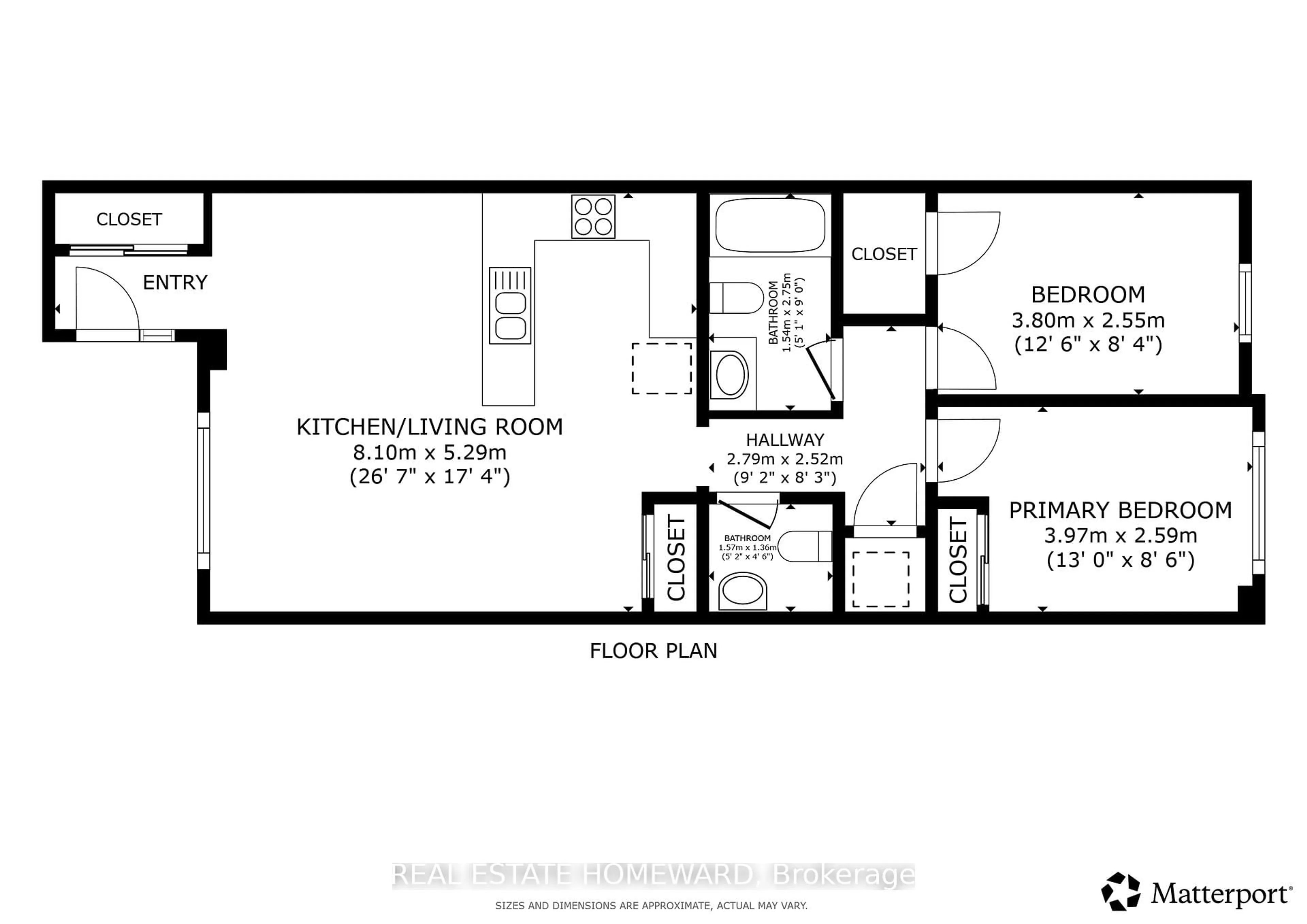 Floor plan for 11 Frances Loring Lane #1, Toronto Ontario M4M 3E8