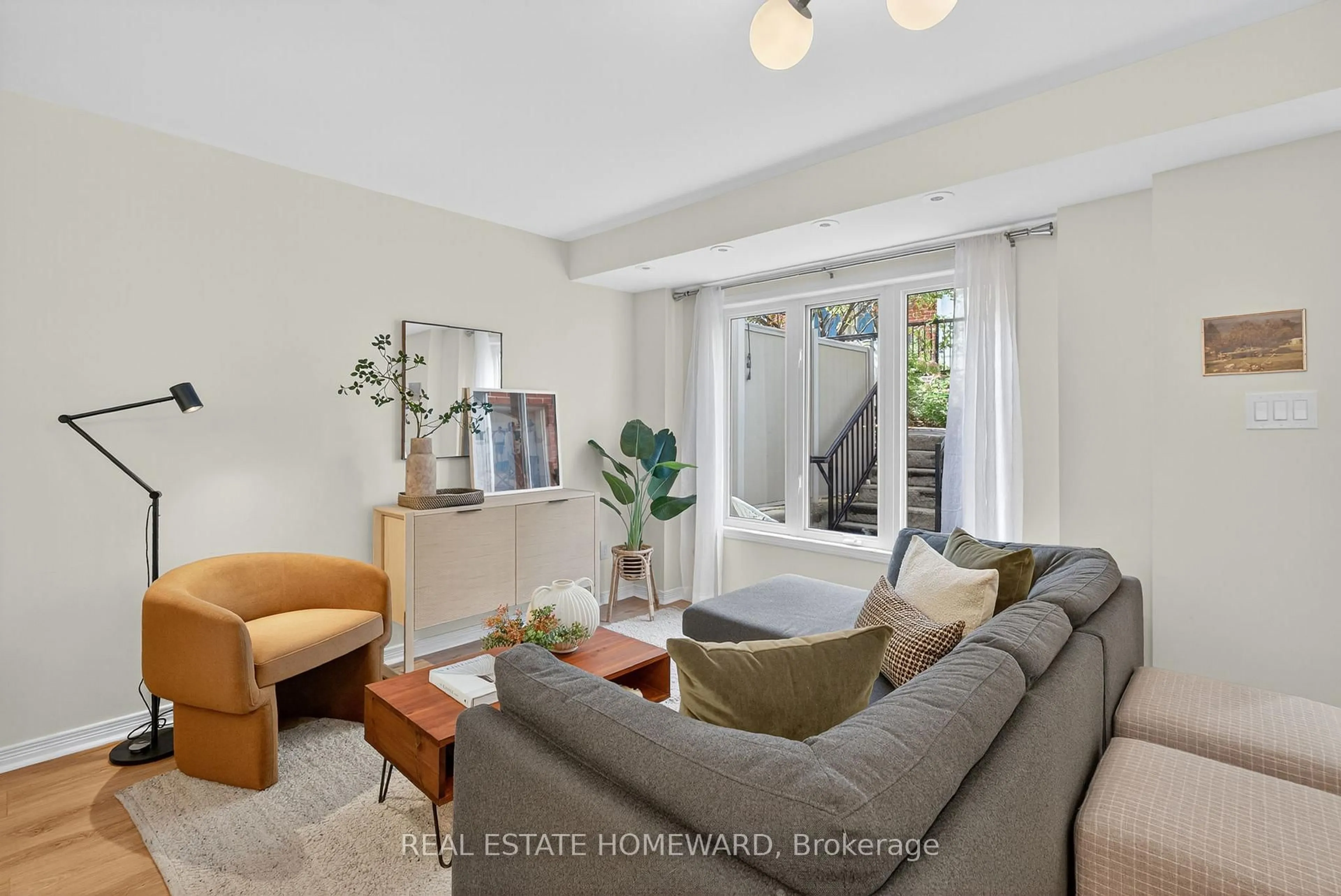 Living room with furniture, unknown for 11 Frances Loring Lane #1, Toronto Ontario M4M 3E8
