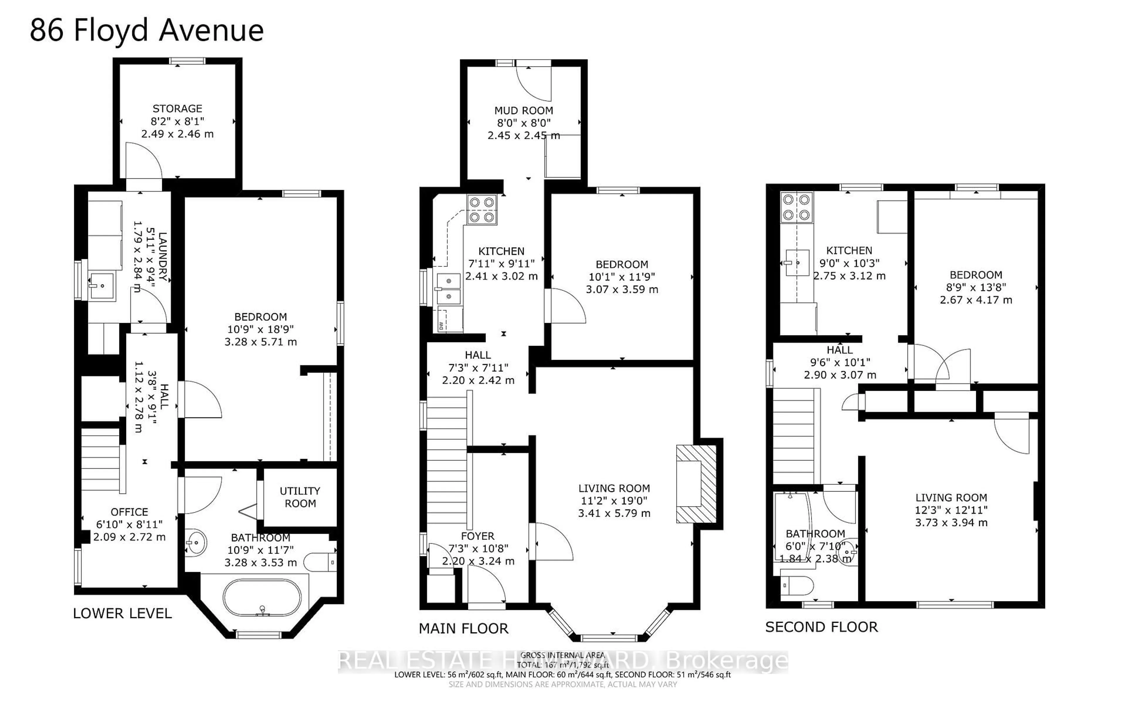 Floor plan for 86 Floyd Ave, Toronto Ontario M4K 2B5