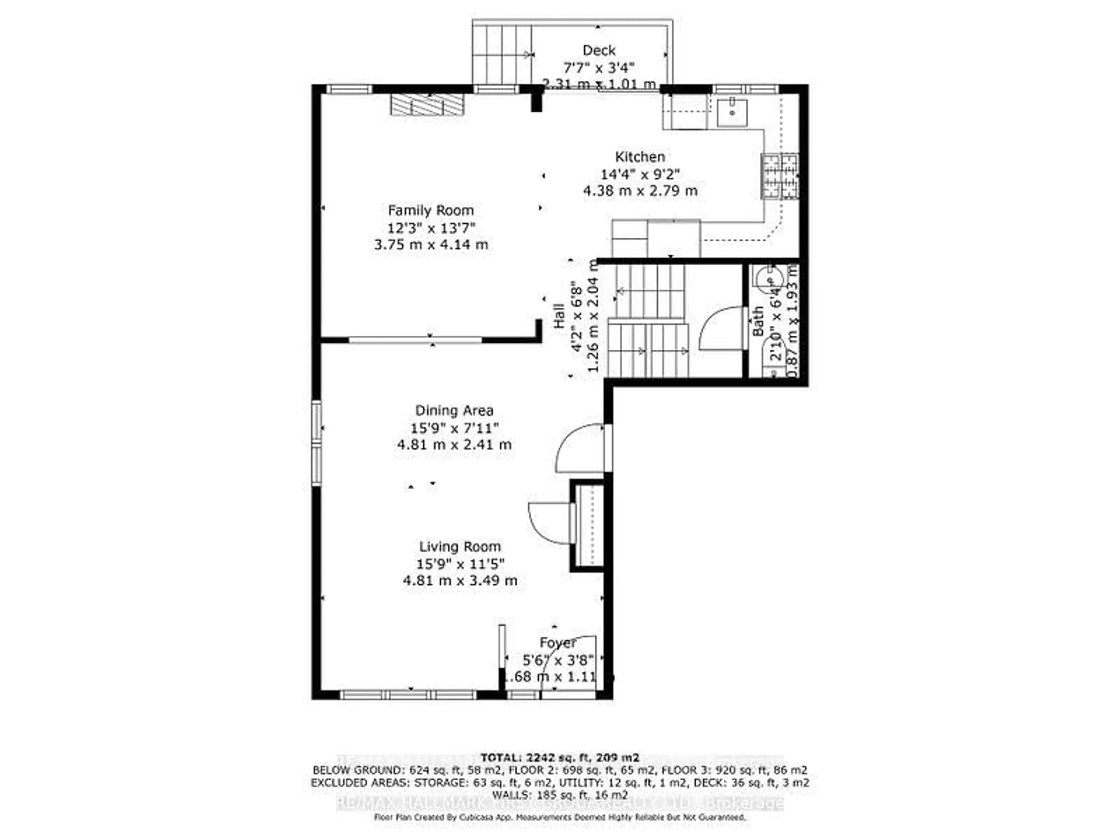 Floor plan for 58 Moynahan Cres, Ajax Ontario L1Z 1P1