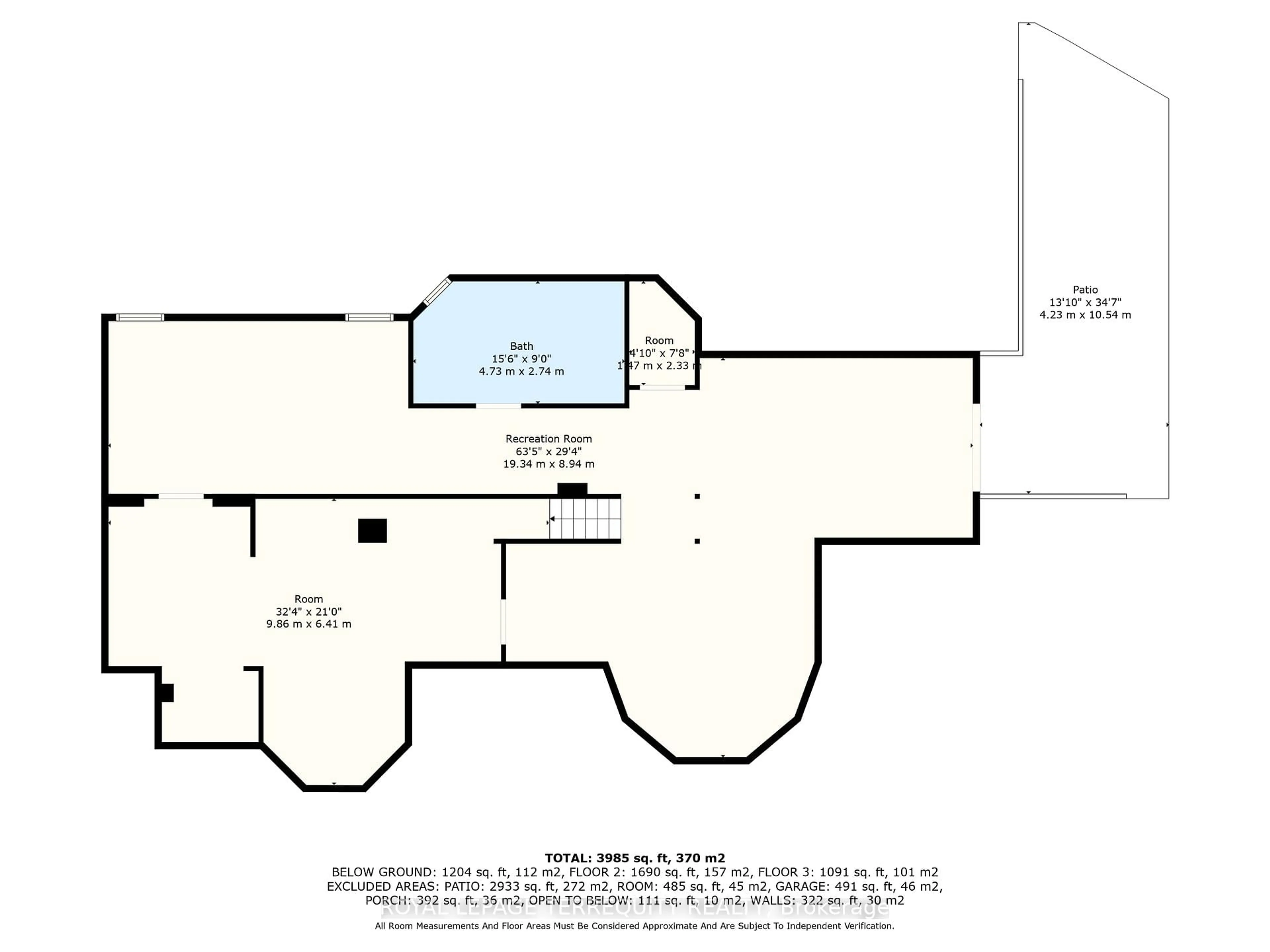 Floor plan for 507 Rougemount Dr, Pickering Ontario L1W 2B8