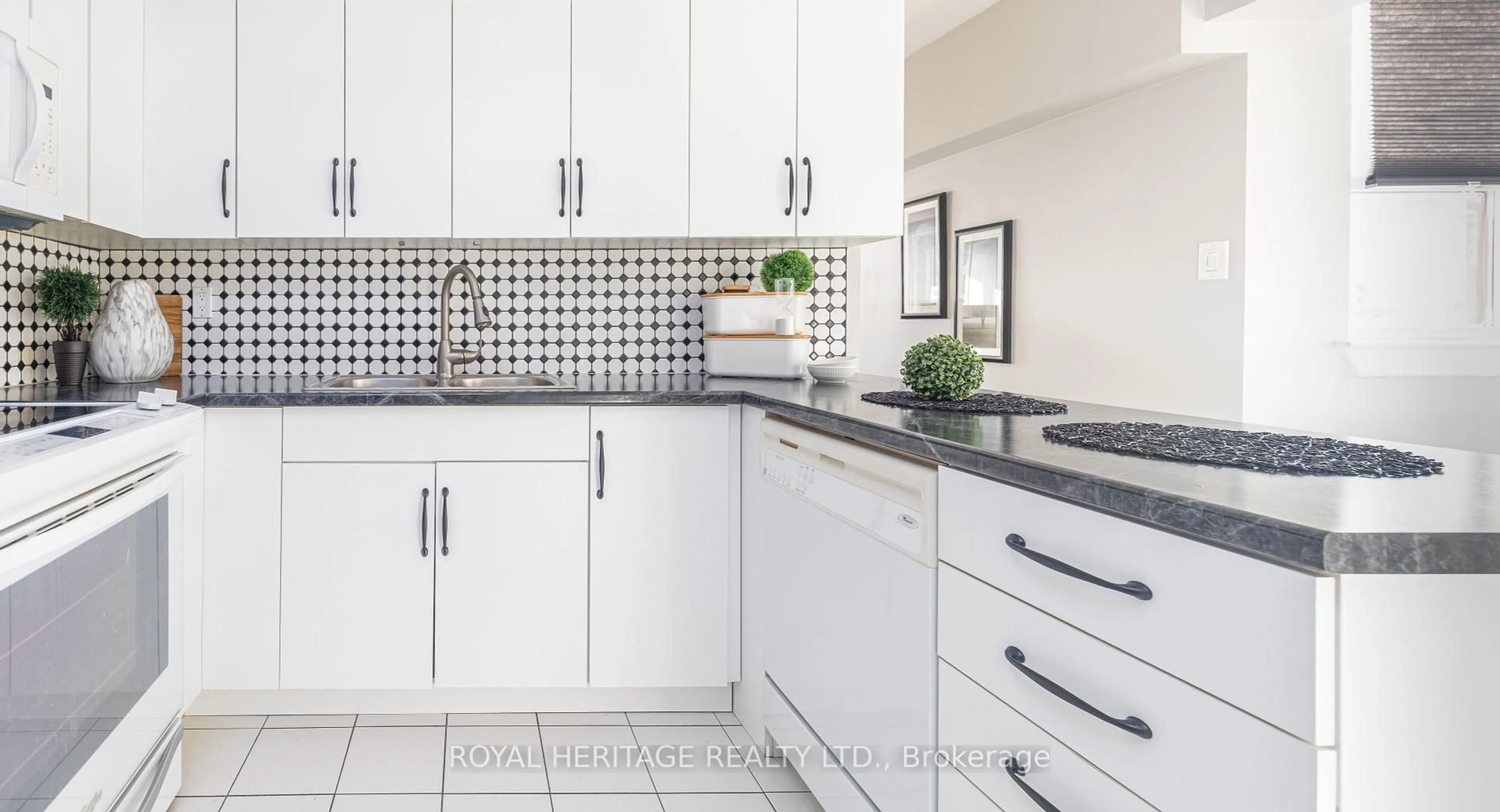 Contemporary kitchen, ceramic/tile floor for 80 Athol St, Oshawa Ontario L1H 8B7