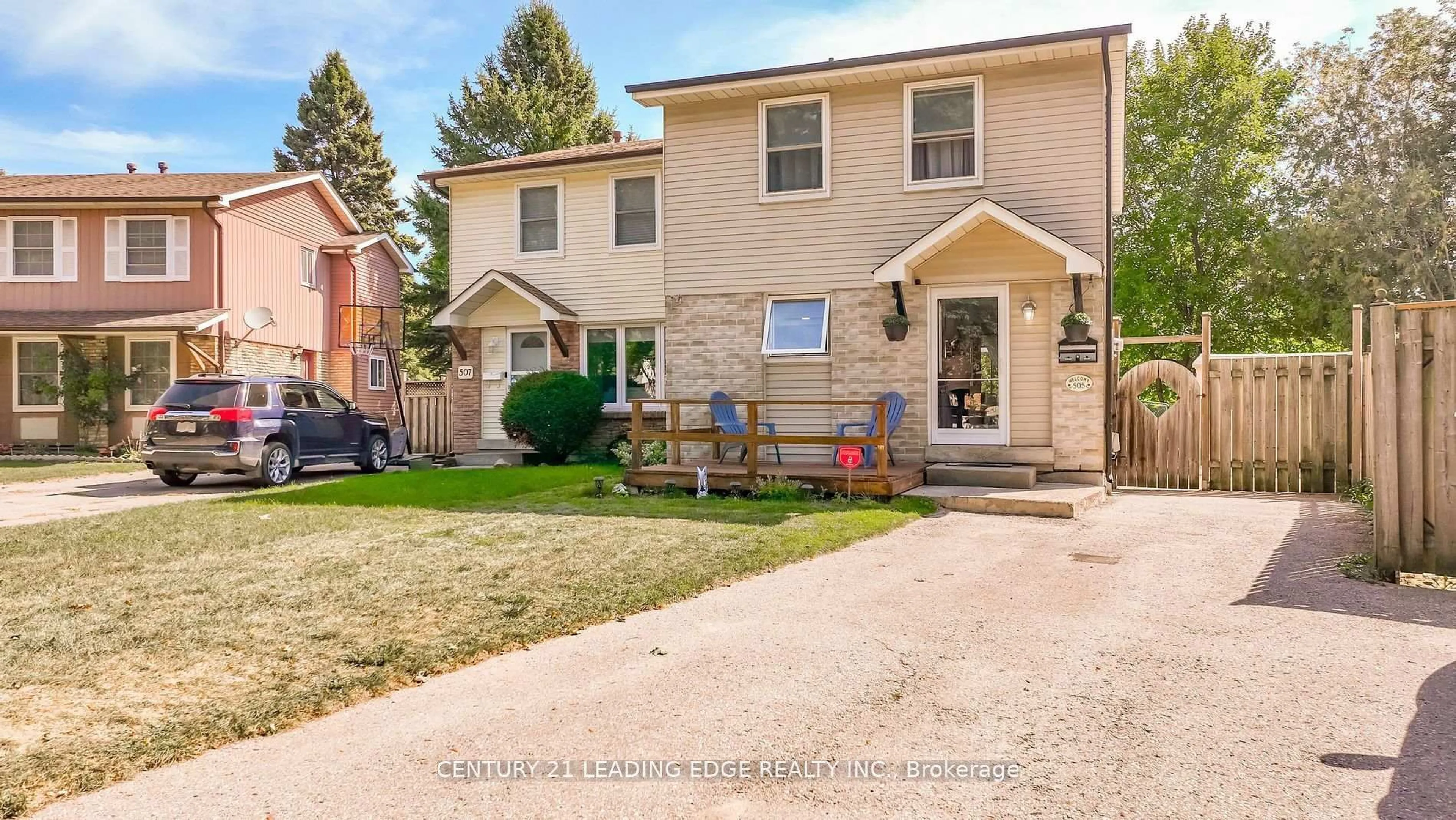 Home with brick exterior material, street for 505 Lancelot Cres, Oshawa Ontario L1K 1J9