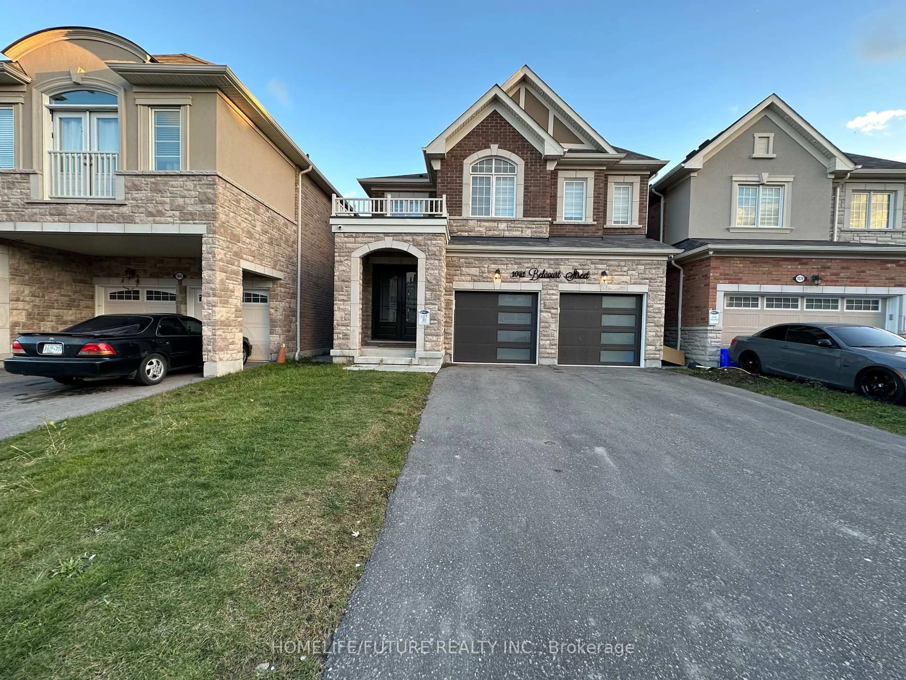 Home with brick exterior material, street for 1041 Belcourt St, Pickering Ontario L1X 2R2