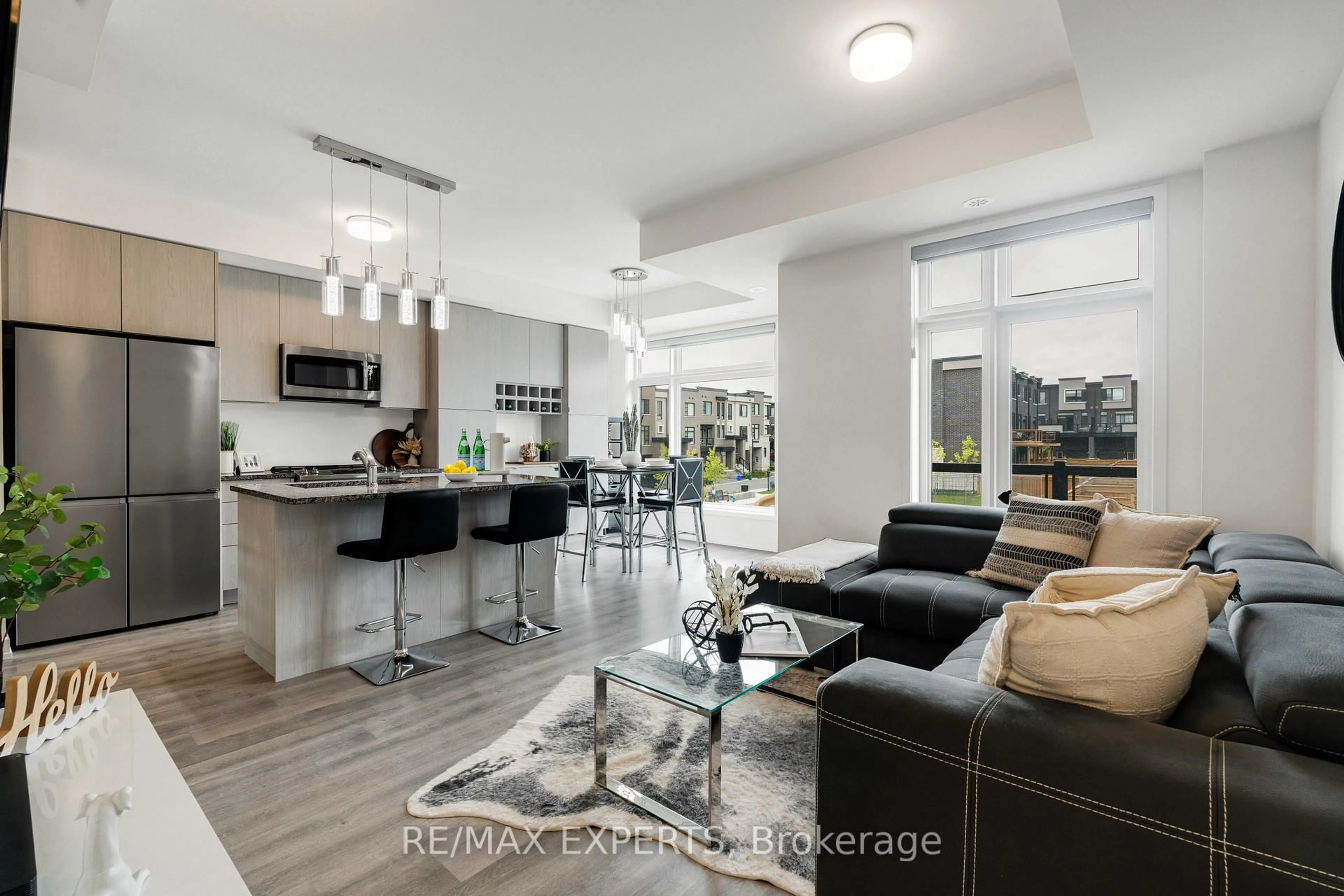 Open concept kitchen, unknown for 2550 Castlegate Crossing #309, Pickering Ontario L1X 0G4