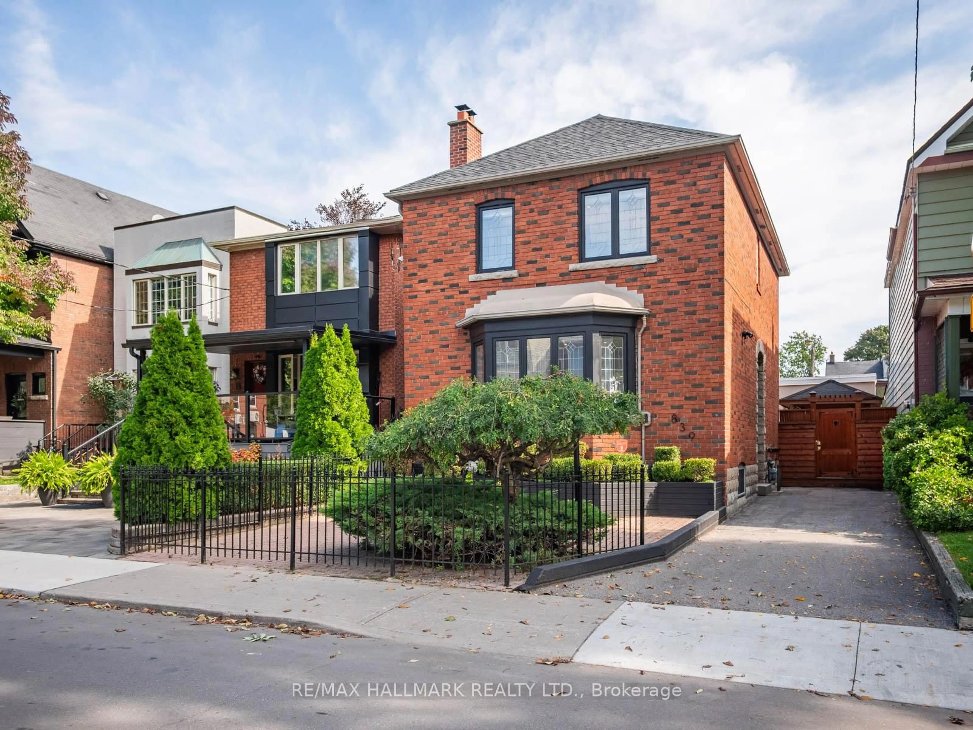 Home with brick exterior material, street for 839 Carlaw Ave, Toronto Ontario M4K 3L1