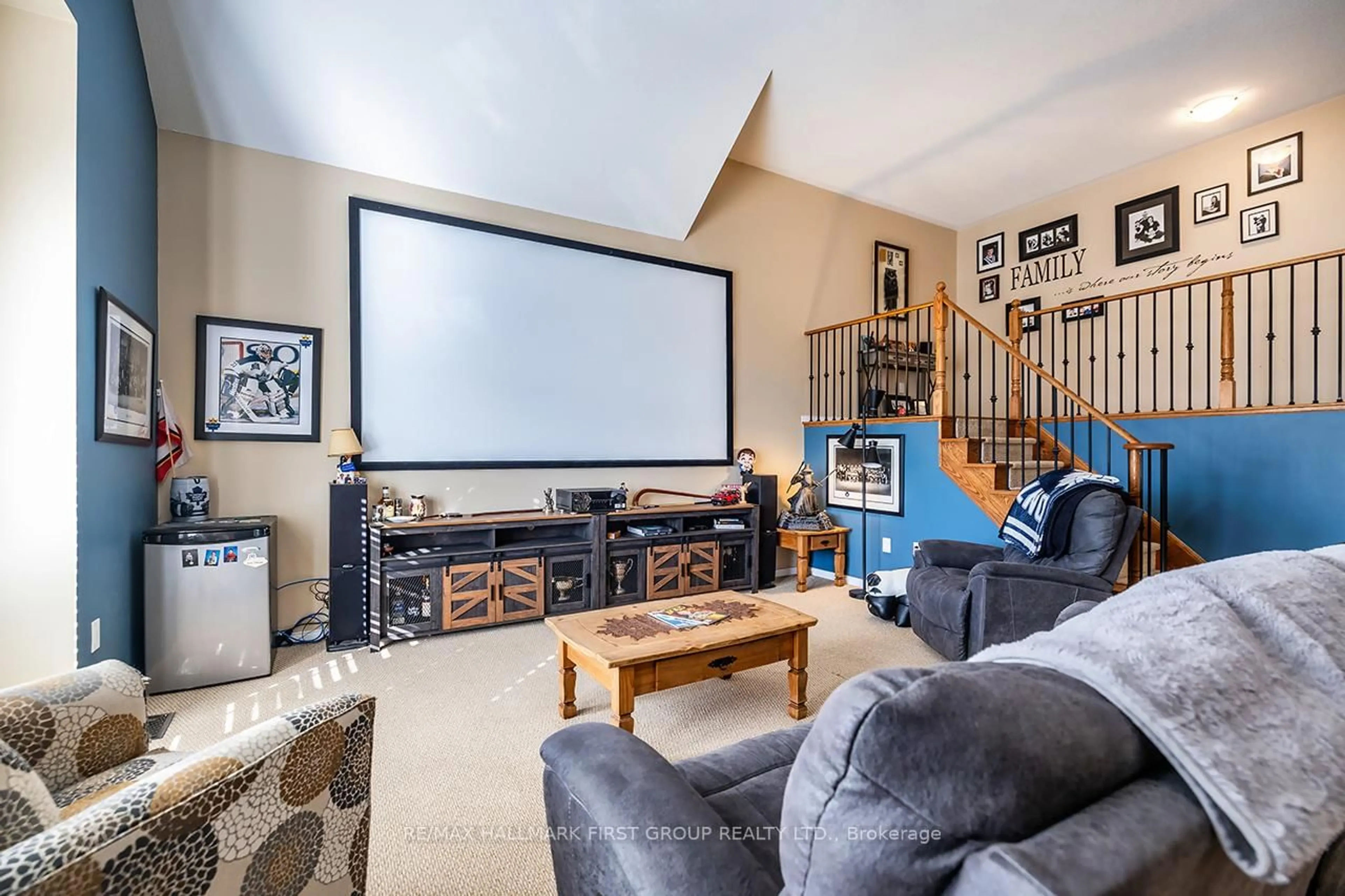 Home theater for 1620 Badgley Dr, Oshawa Ontario L1K 0H2