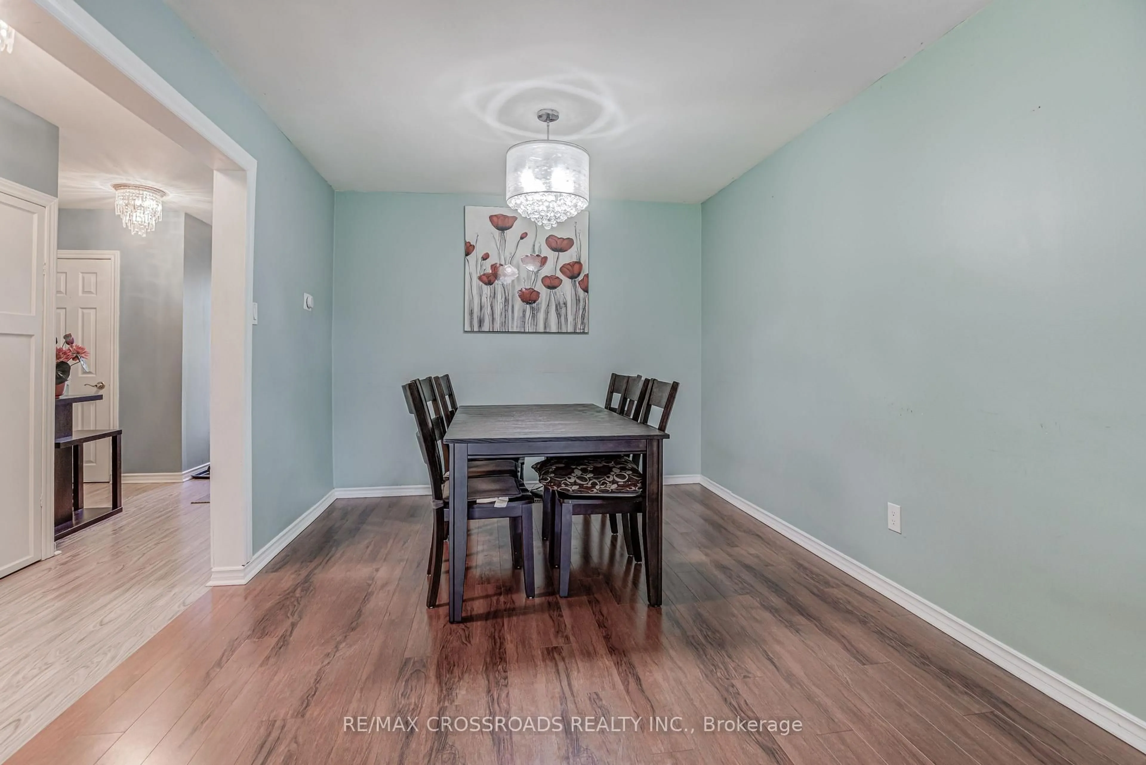 Dining room, wood/laminate floor for 15 Lowry Sq, Toronto Ontario M1B 1N7