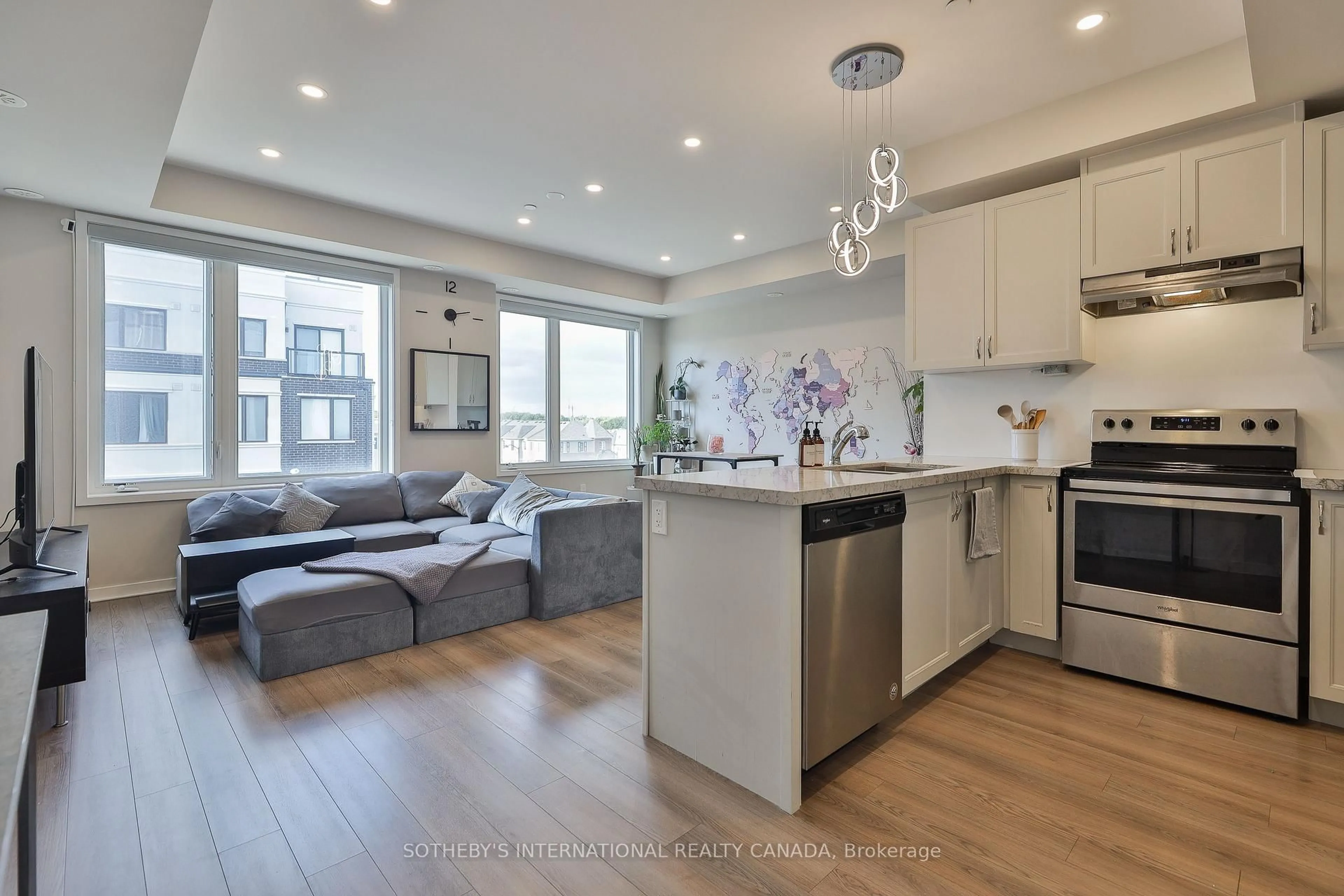 Open concept kitchen, unknown for 1711 Pure Springs Blvd #417, Pickering Ontario L1X 0E3