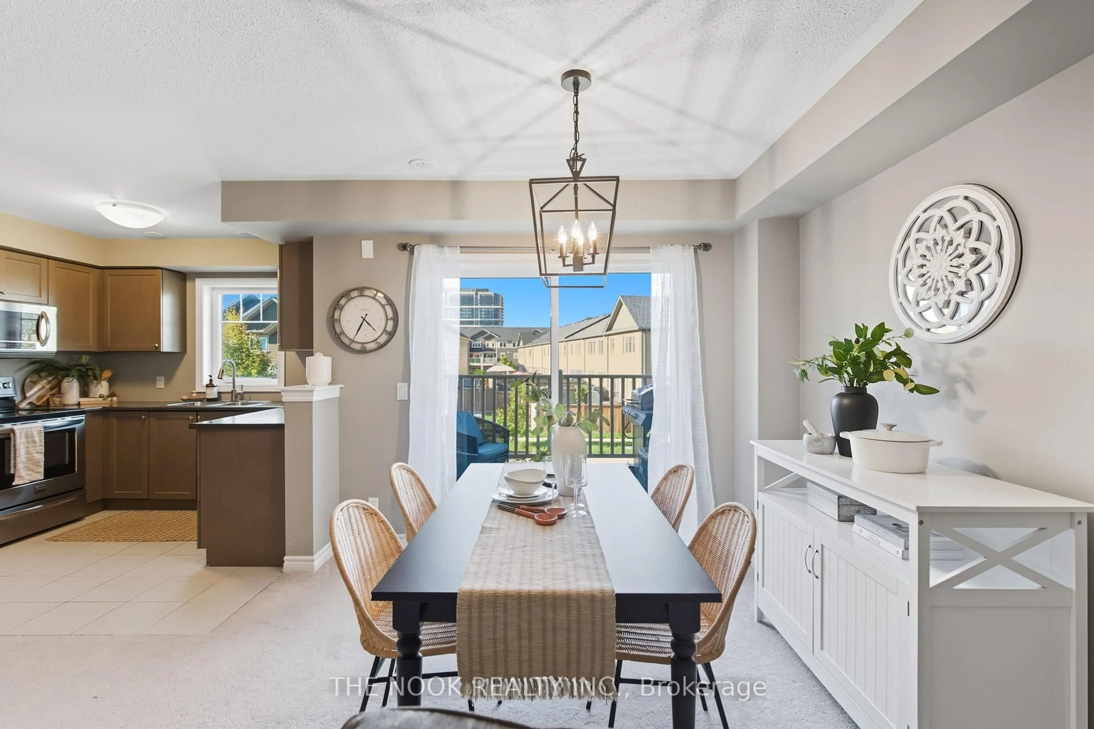 Open concept kitchen, ceramic/tile floor for 12 Tabaret Cres, Oshawa Ontario L1L 0G5
