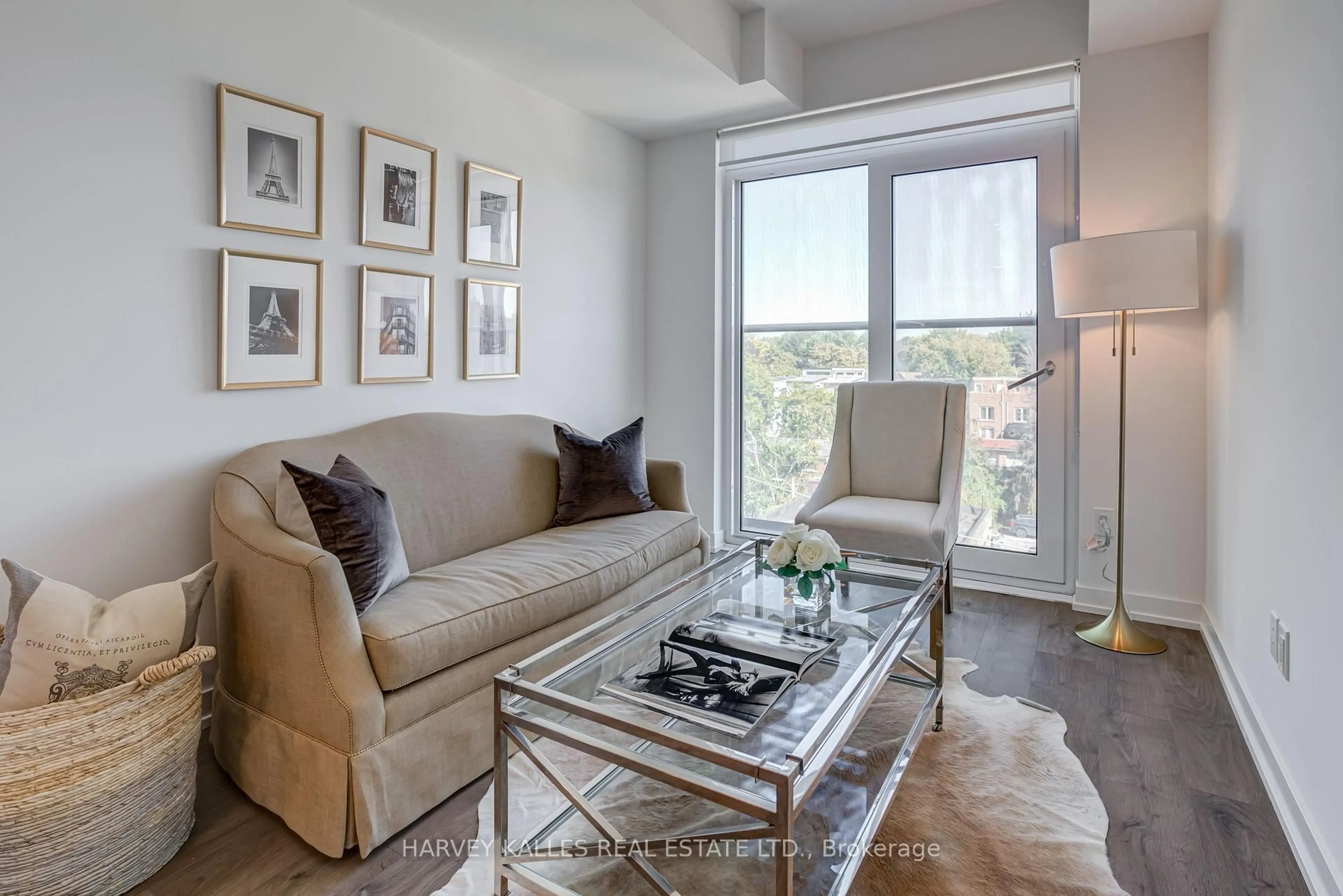 Living room with furniture, unknown for 150 Logan Ave #541, Toronto Ontario M4M 0E4