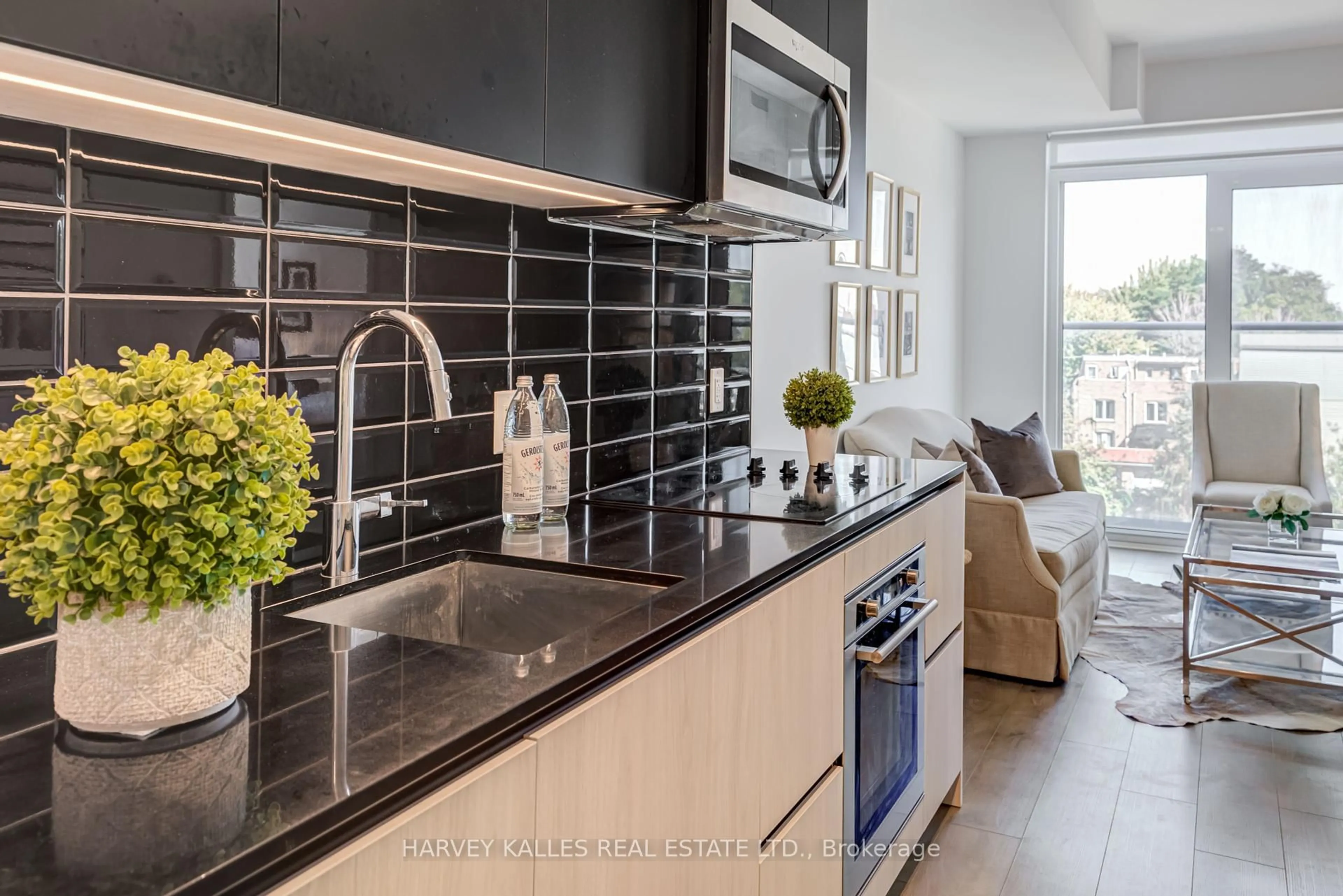 Contemporary kitchen, ceramic/tile floor for 150 Logan Ave #541, Toronto Ontario M4M 0E4