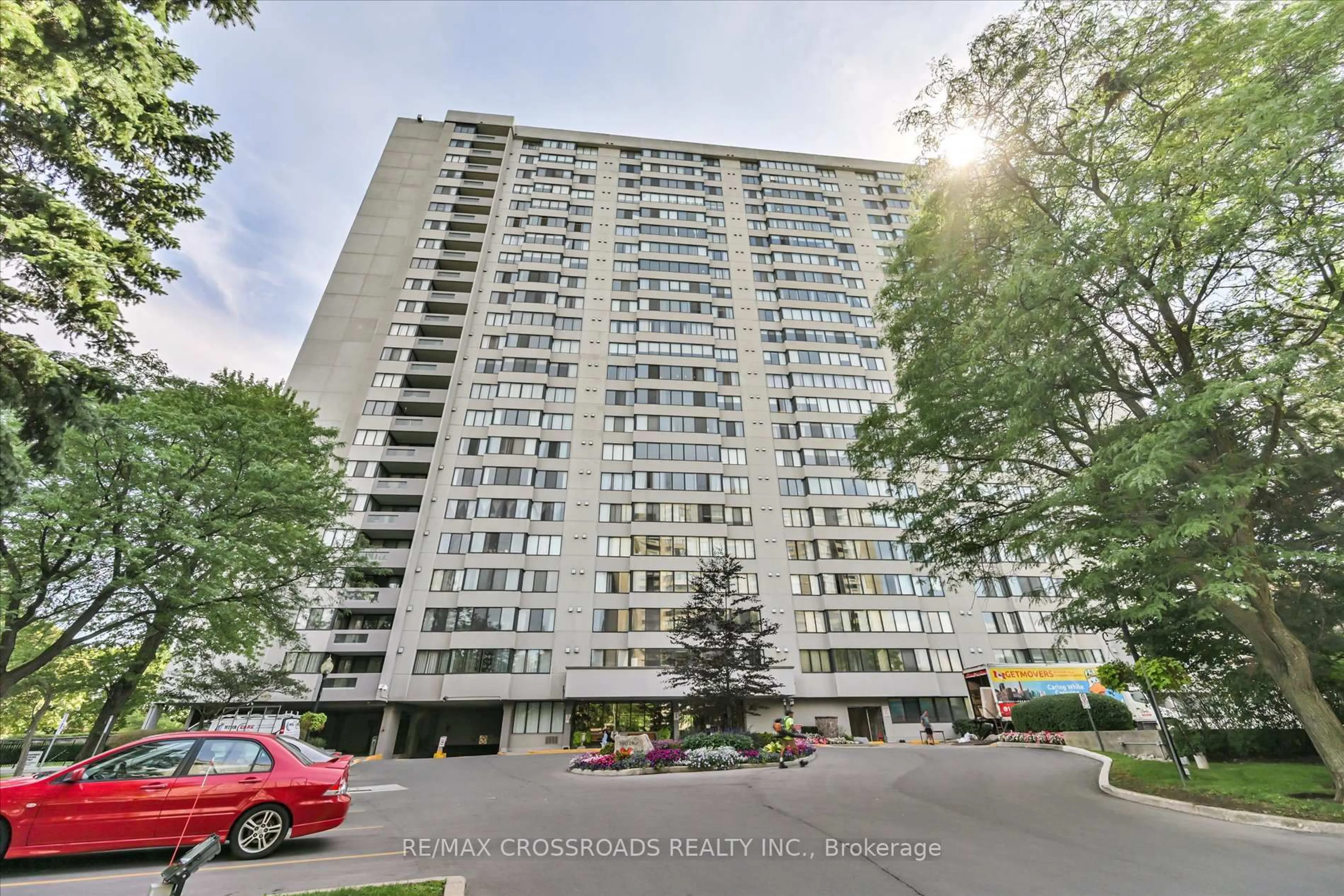 A pic from outside/outdoor area/front of a property/back of a property/a pic from drone, unknown for 2330 Bridletowne Circ #308, Toronto Ontario M1W 3P6