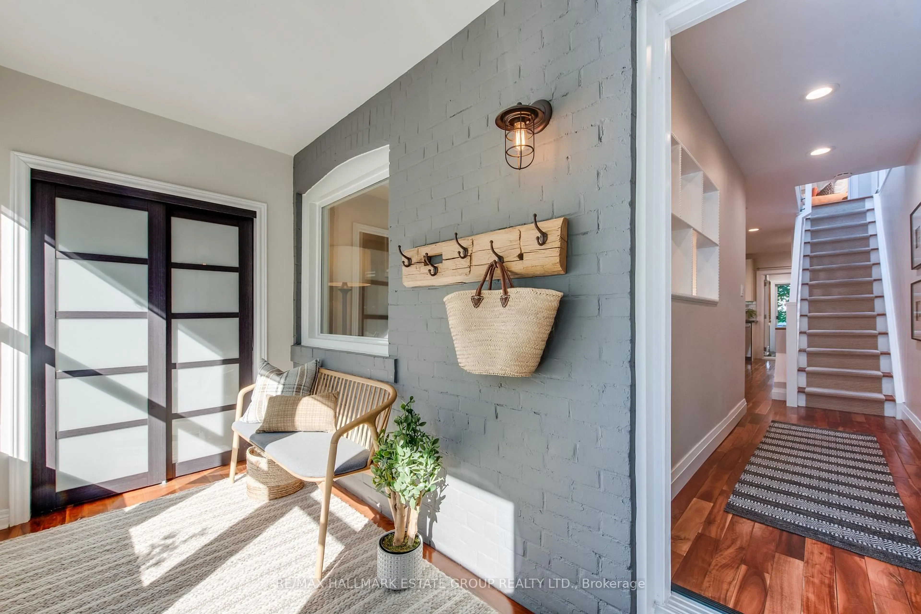 Indoor entryway for 23 Caroline Ave, Toronto Ontario M4M 2X6