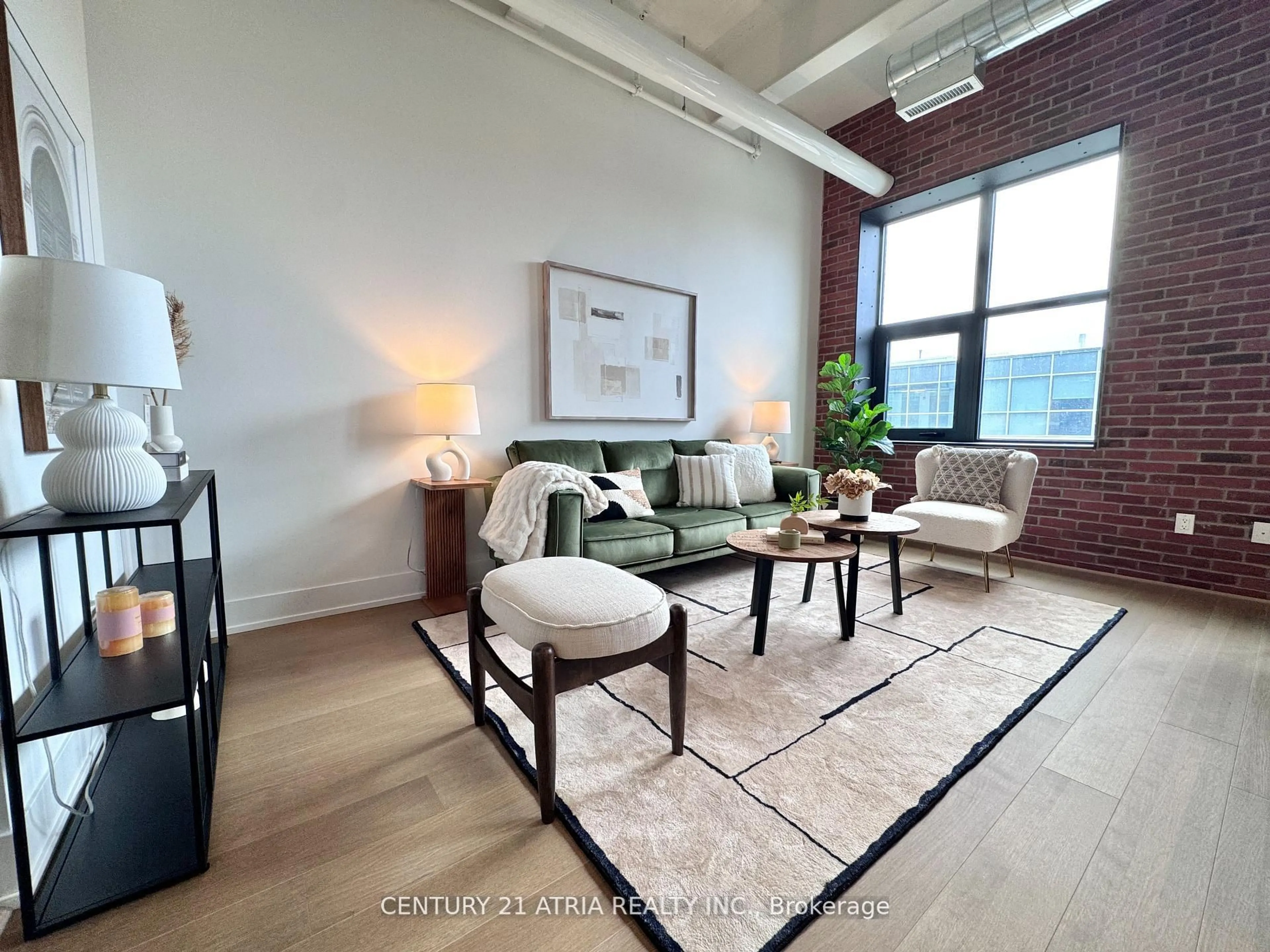 Living room with furniture, unknown for 150 Logan Ave #505, Toronto Ontario M4M 1C3