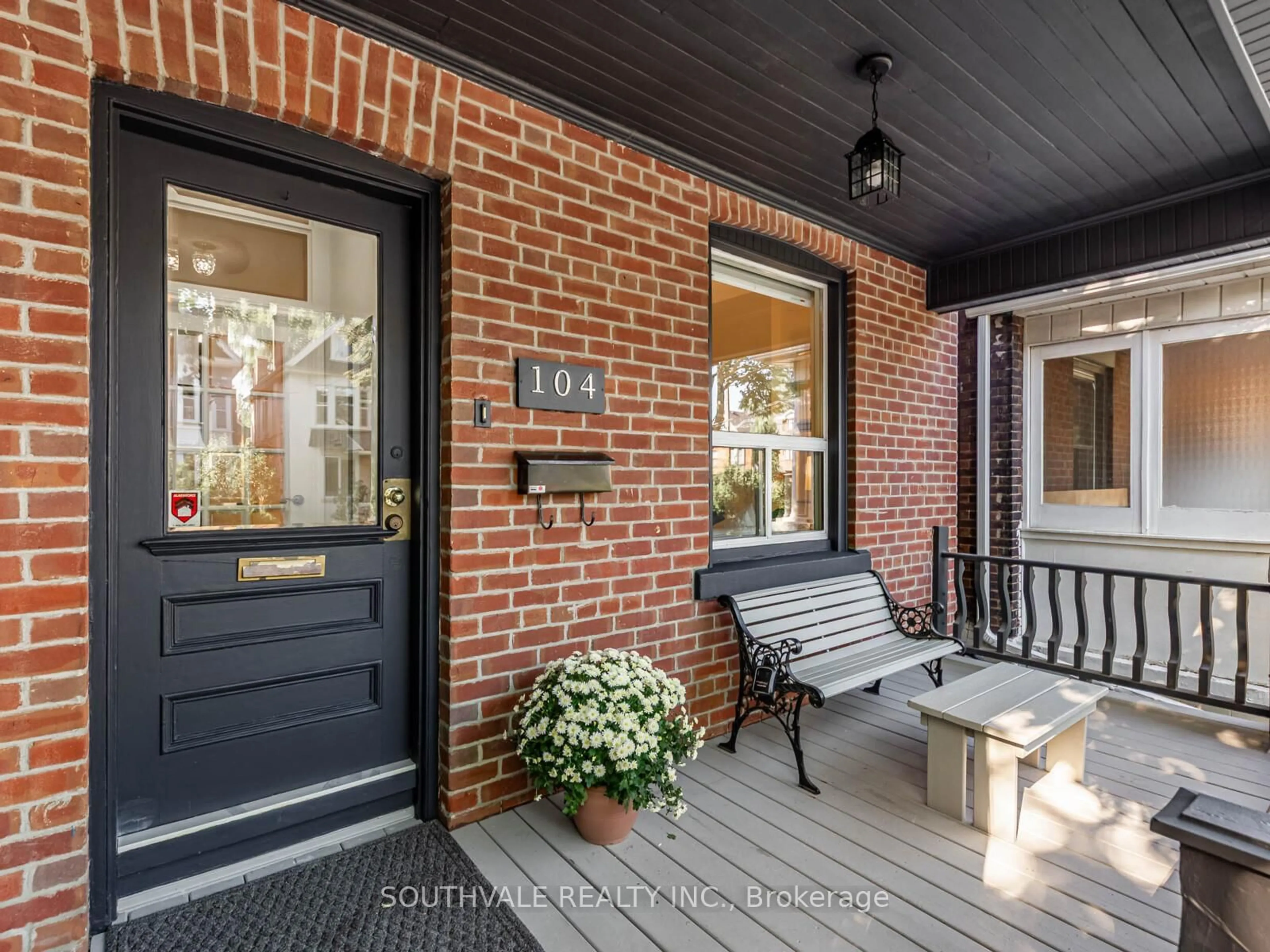 Home with brick exterior material, street for 104 Dearbourne Ave, Toronto Ontario M4K 1M7