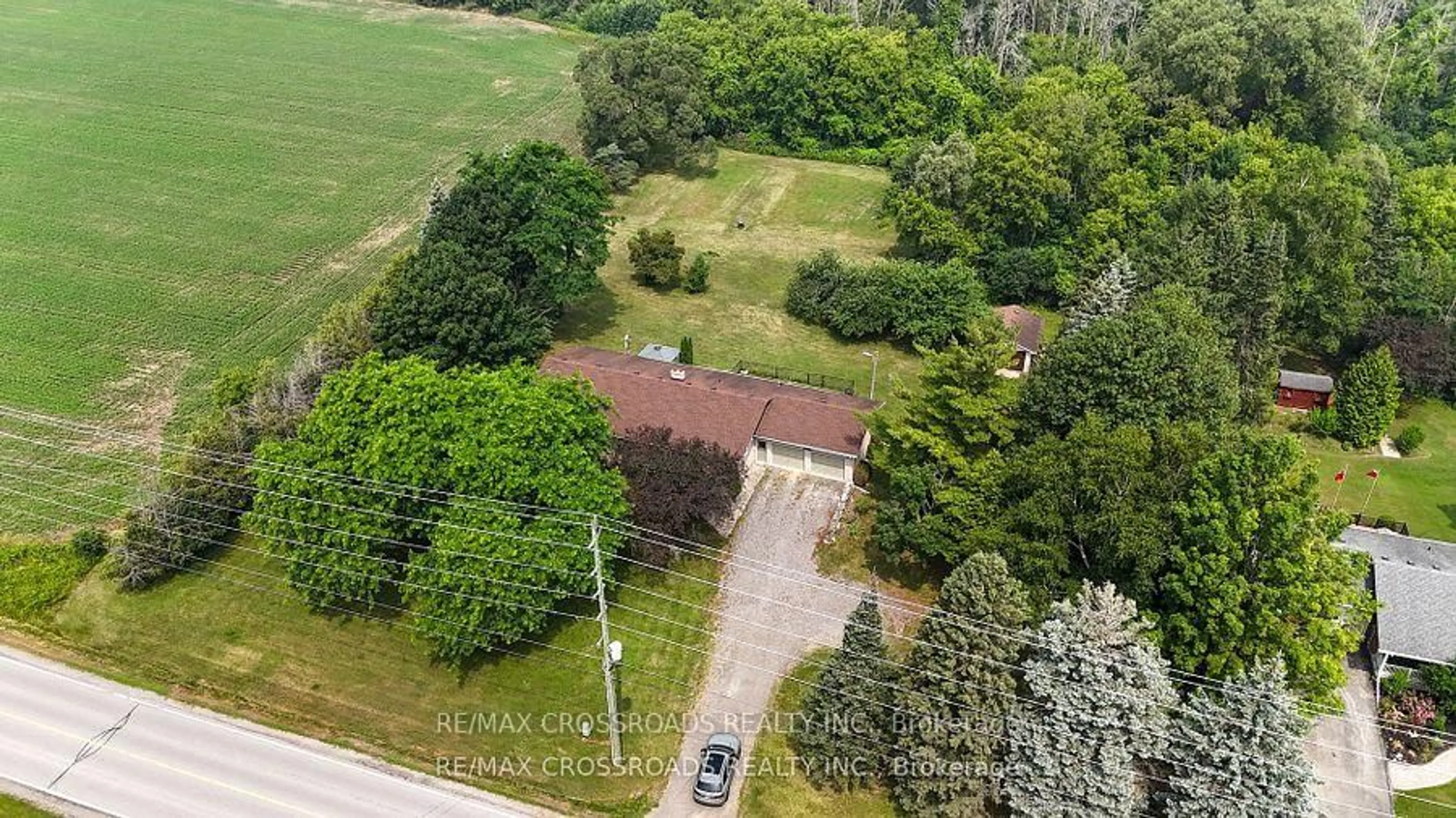 A pic from outside/outdoor area/front of a property/back of a property/a pic from drone, unknown for 2292 Baseline Rd, Clarington Ontario L1C 0Y1