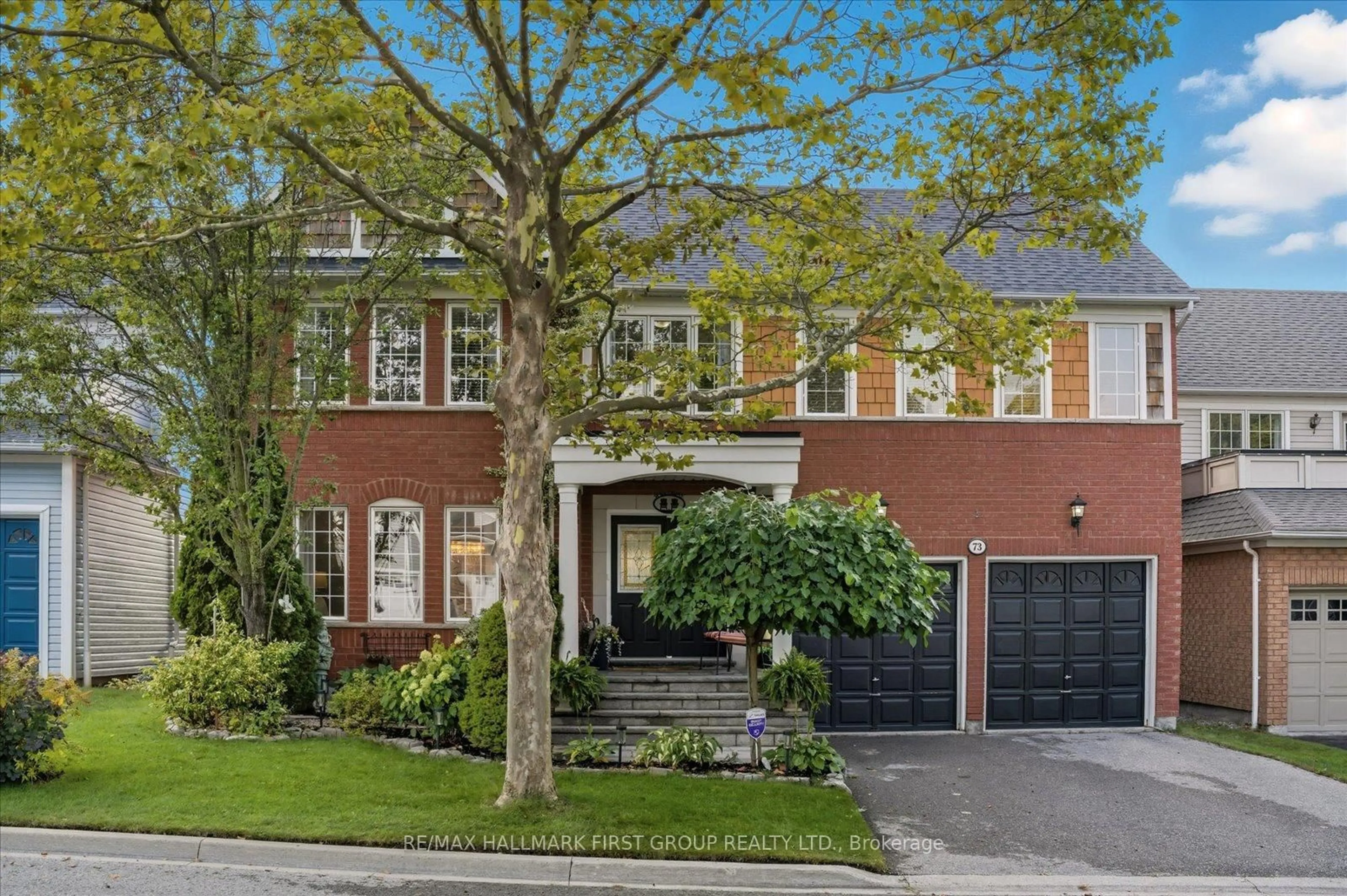 Home with brick exterior material, street for 73 Hoile Dr, Ajax Ontario L1Z 1N1