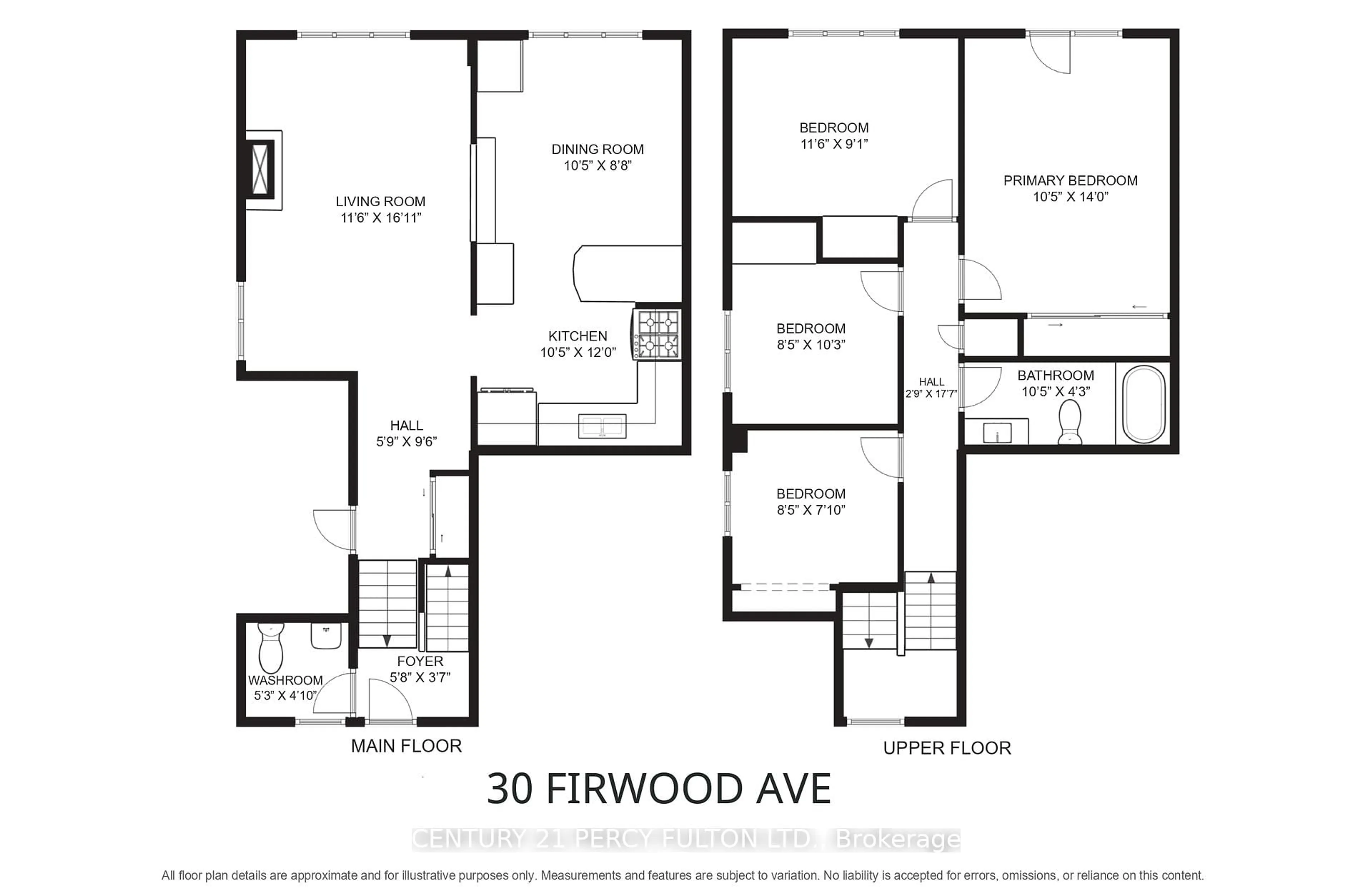Floor plan for 30 Firwood Ave, Clarington Ontario L1E 1P9
