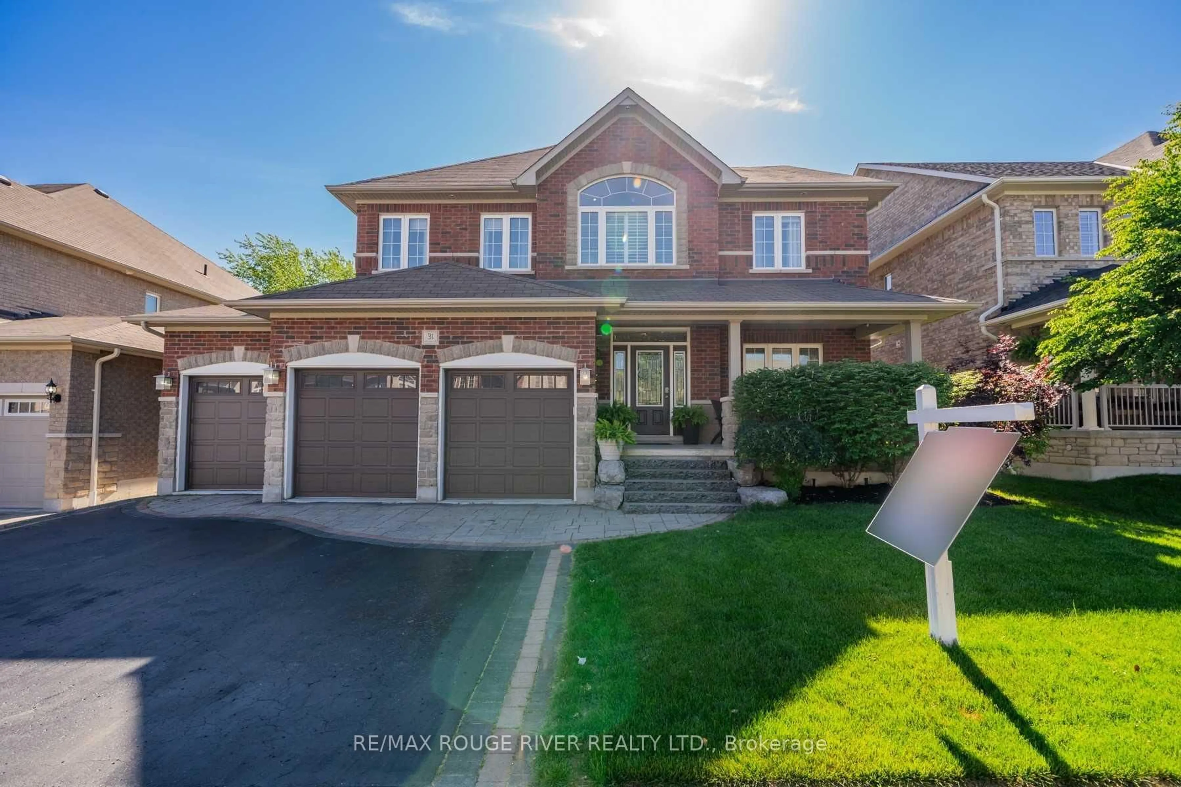 Home with brick exterior material, street for 31 Corvinelli Dr, Whitby Ontario L1M 0G7
