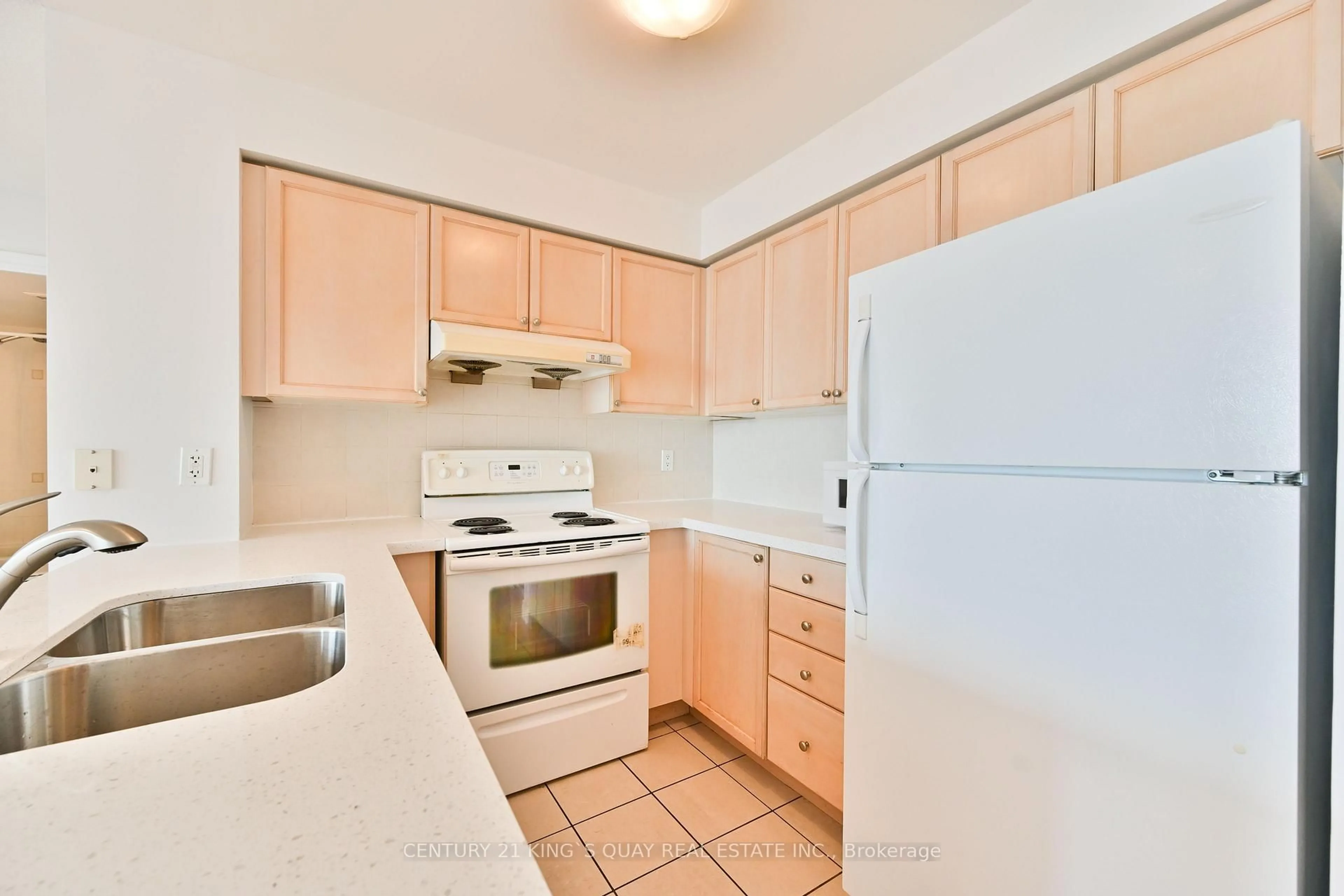 Standard kitchen, ceramic/tile floor for 60 Brian Harrison Way #3002, Toronto Ontario M1P 5J5