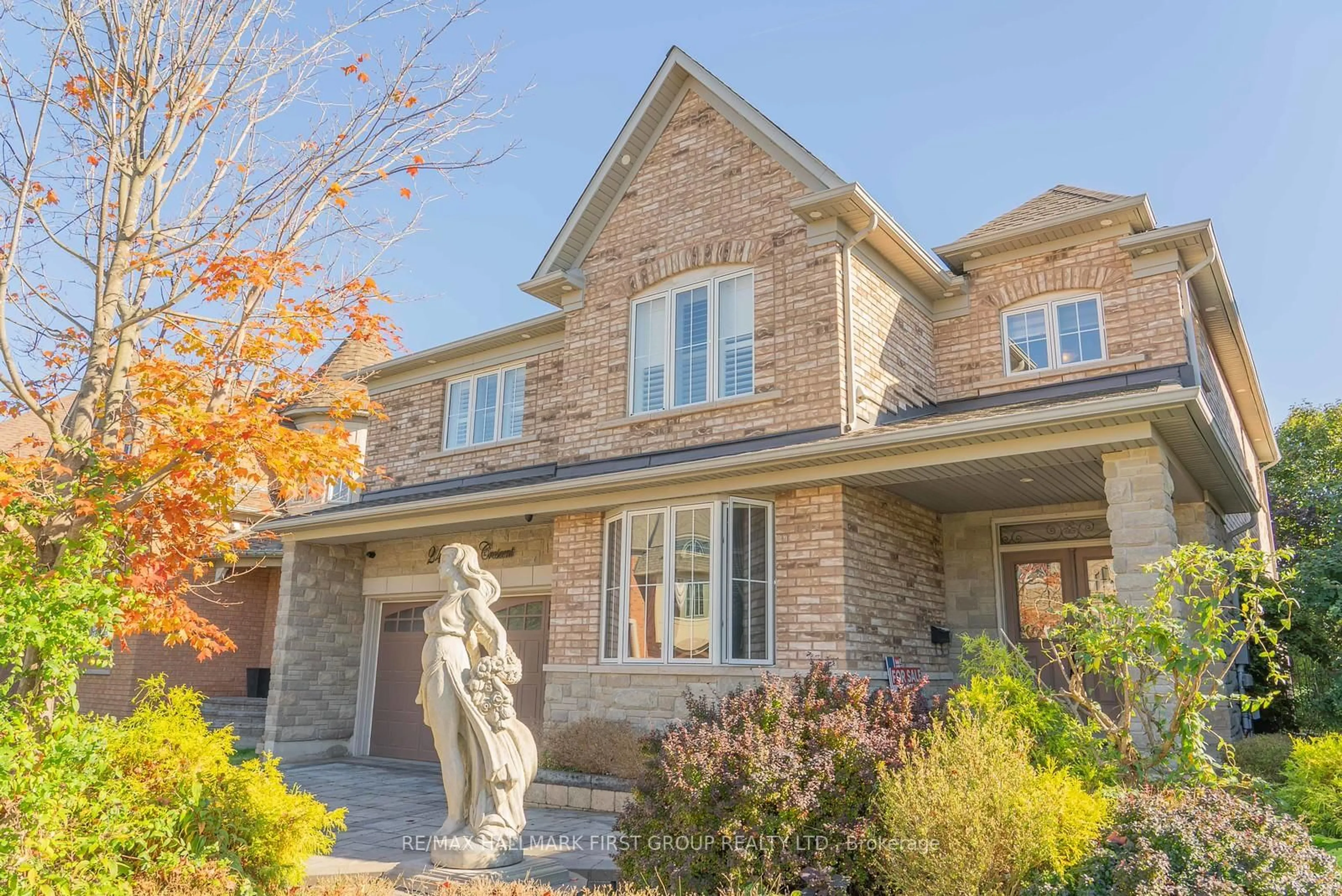 Home with brick exterior material, street for 24 Portelli Cres, Ajax Ontario L1Z 0C3