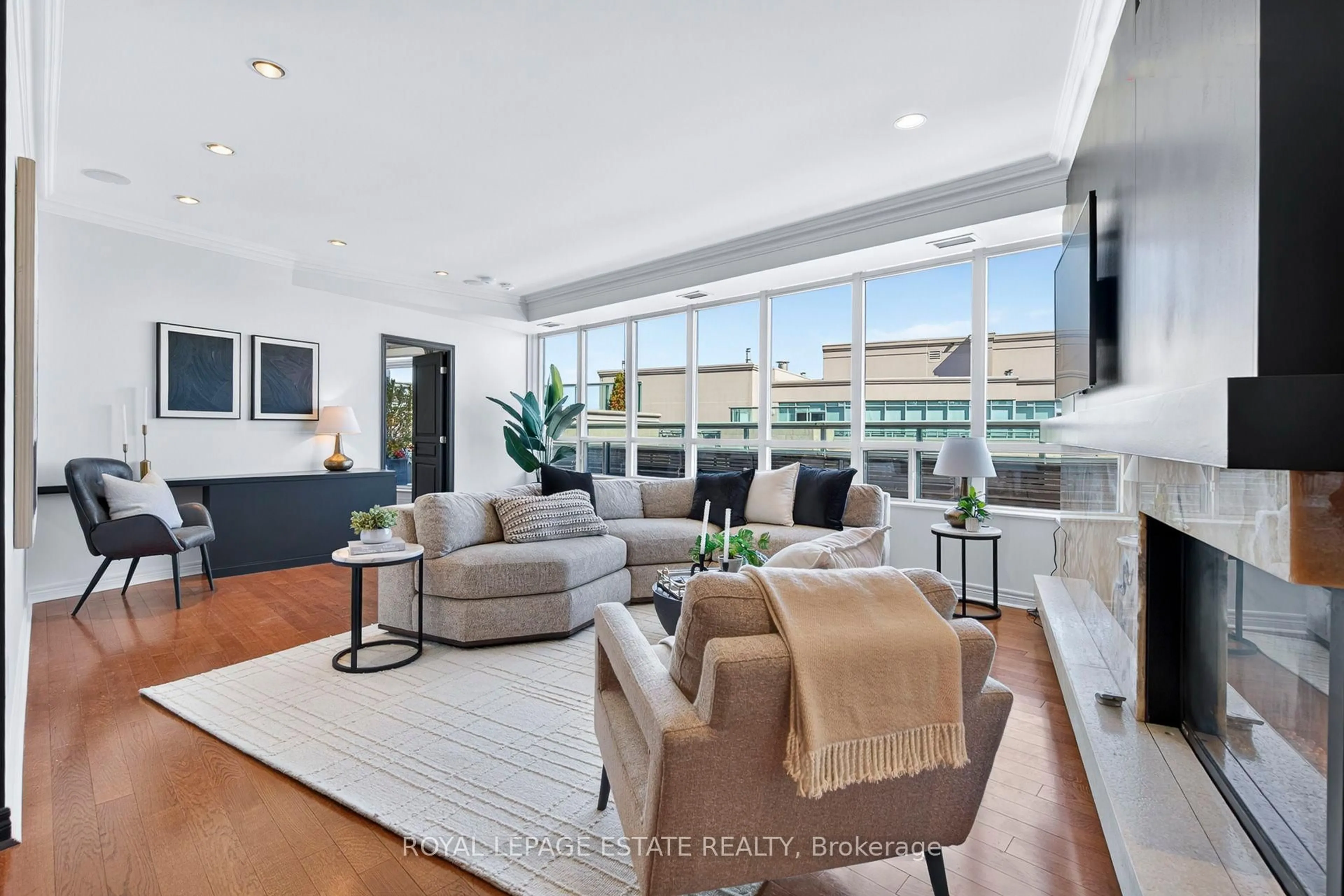 Living room with furniture, unknown for 9 Boardwalk Dr #Ph9, Toronto Ontario M4L 6T1