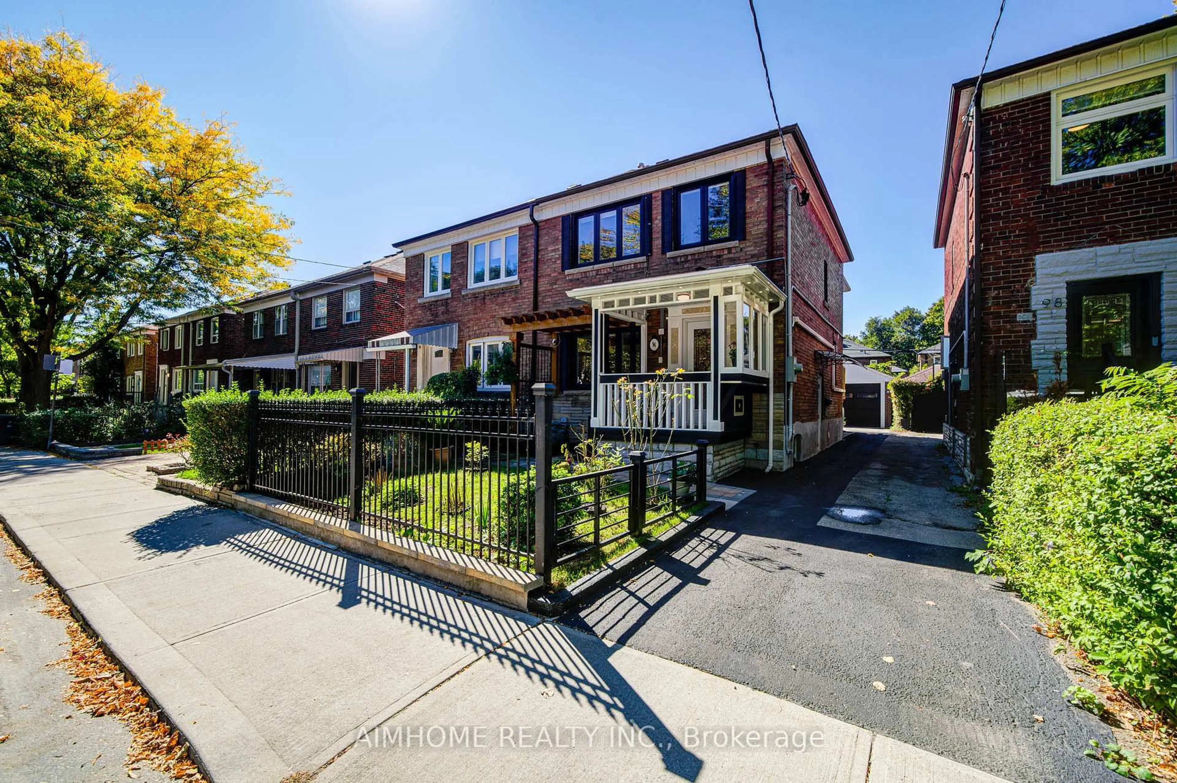 Home with brick exterior material, street for 96 Highfield Rd, Toronto Ontario M4L 2V1