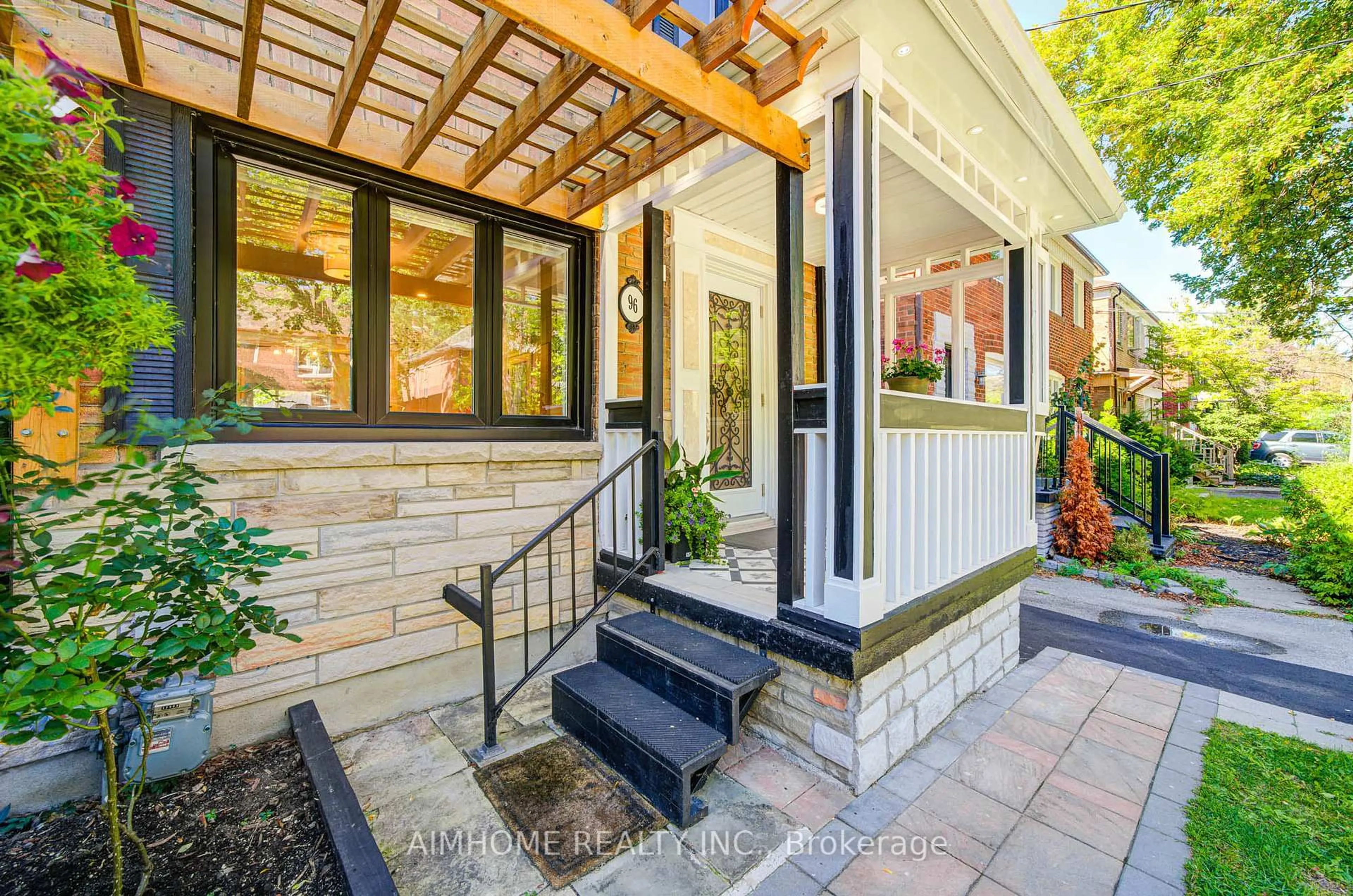 Home with brick exterior material, street for 96 Highfield Rd, Toronto Ontario M4L 2V1