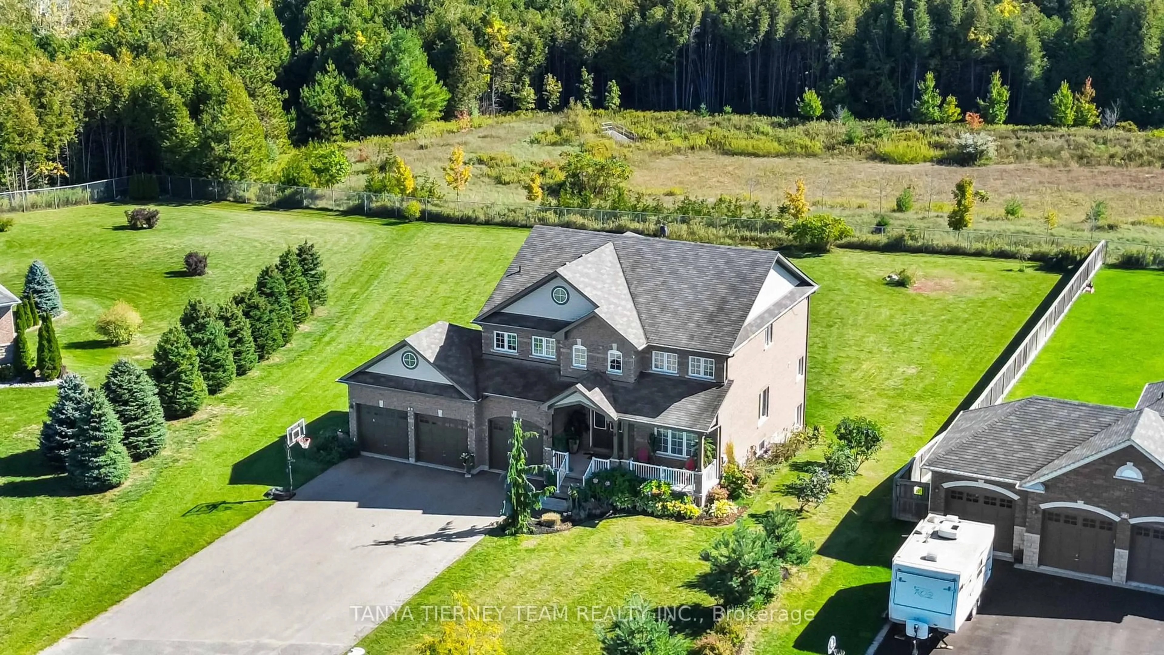 A pic from outside/outdoor area/front of a property/back of a property/a pic from drone, unknown for 35 Charles Tilley Cres, Clarington Ontario L0A 1J0