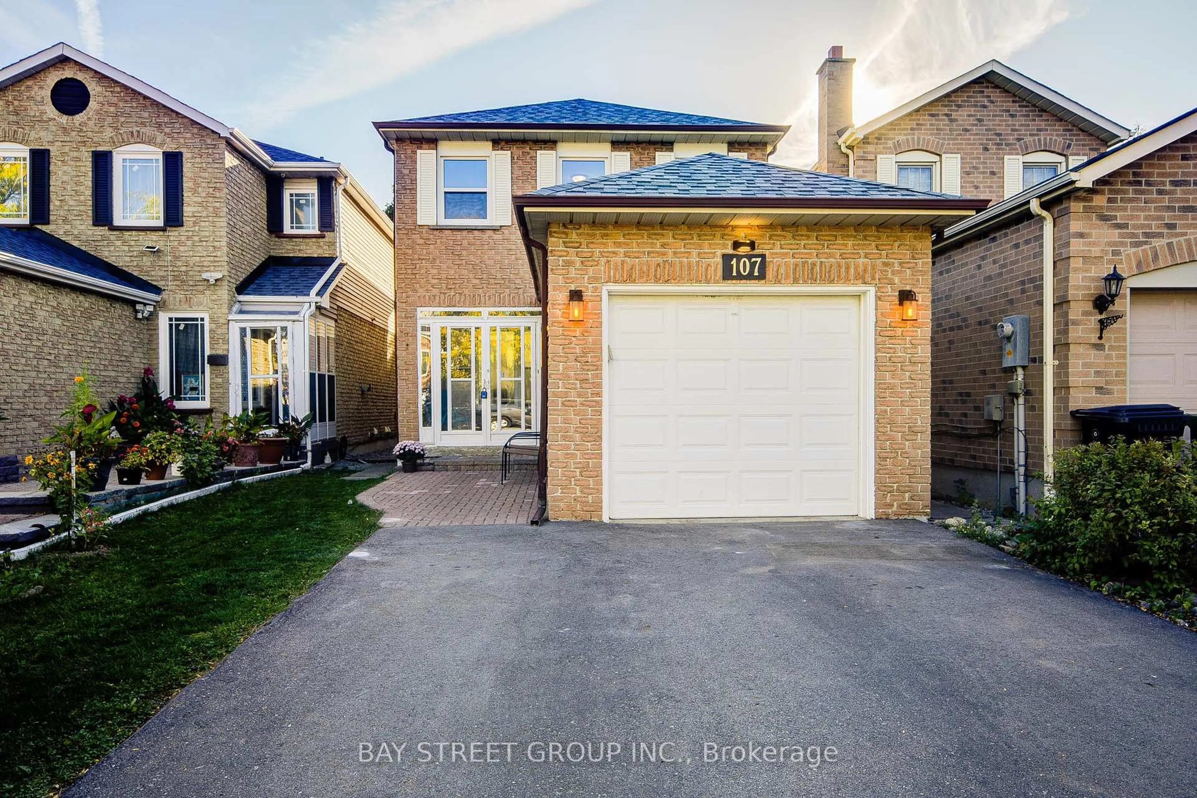Home with brick exterior material, street for 107 Enchanted Hills Cres, Toronto Ontario M1V 3P1