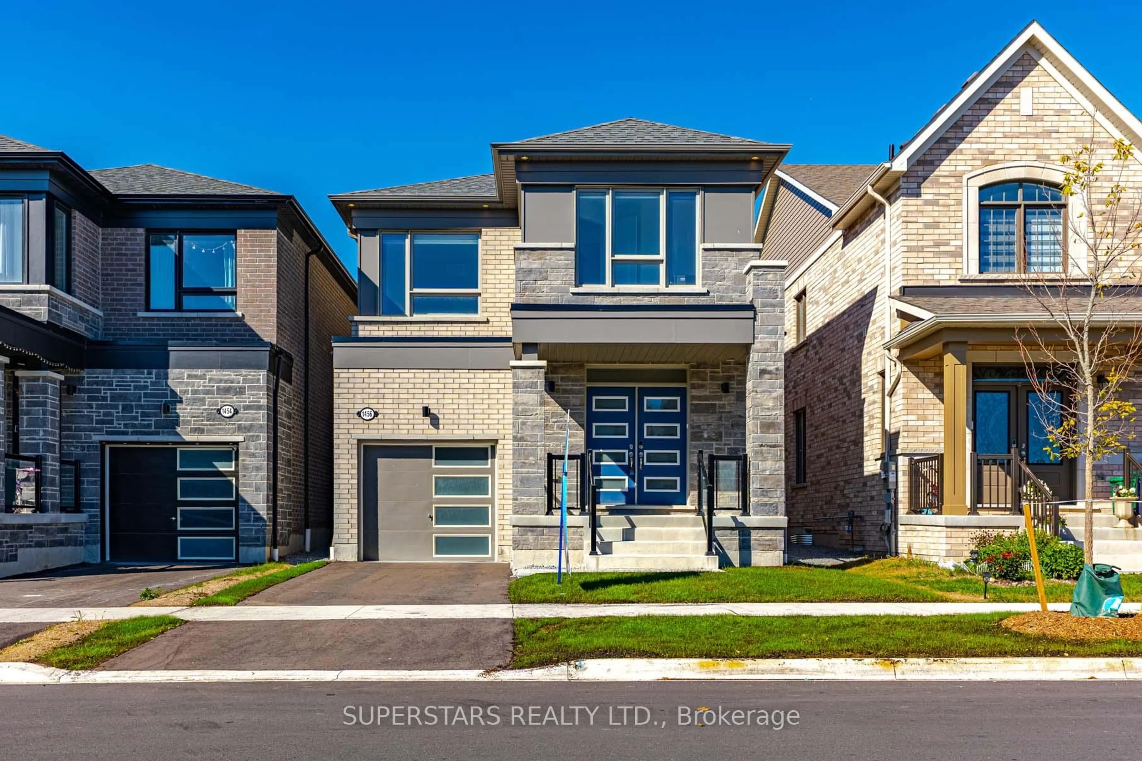 Home with brick exterior material, street for 1456 Mourning Dove Lane, Pickering Ontario L1X 0N8