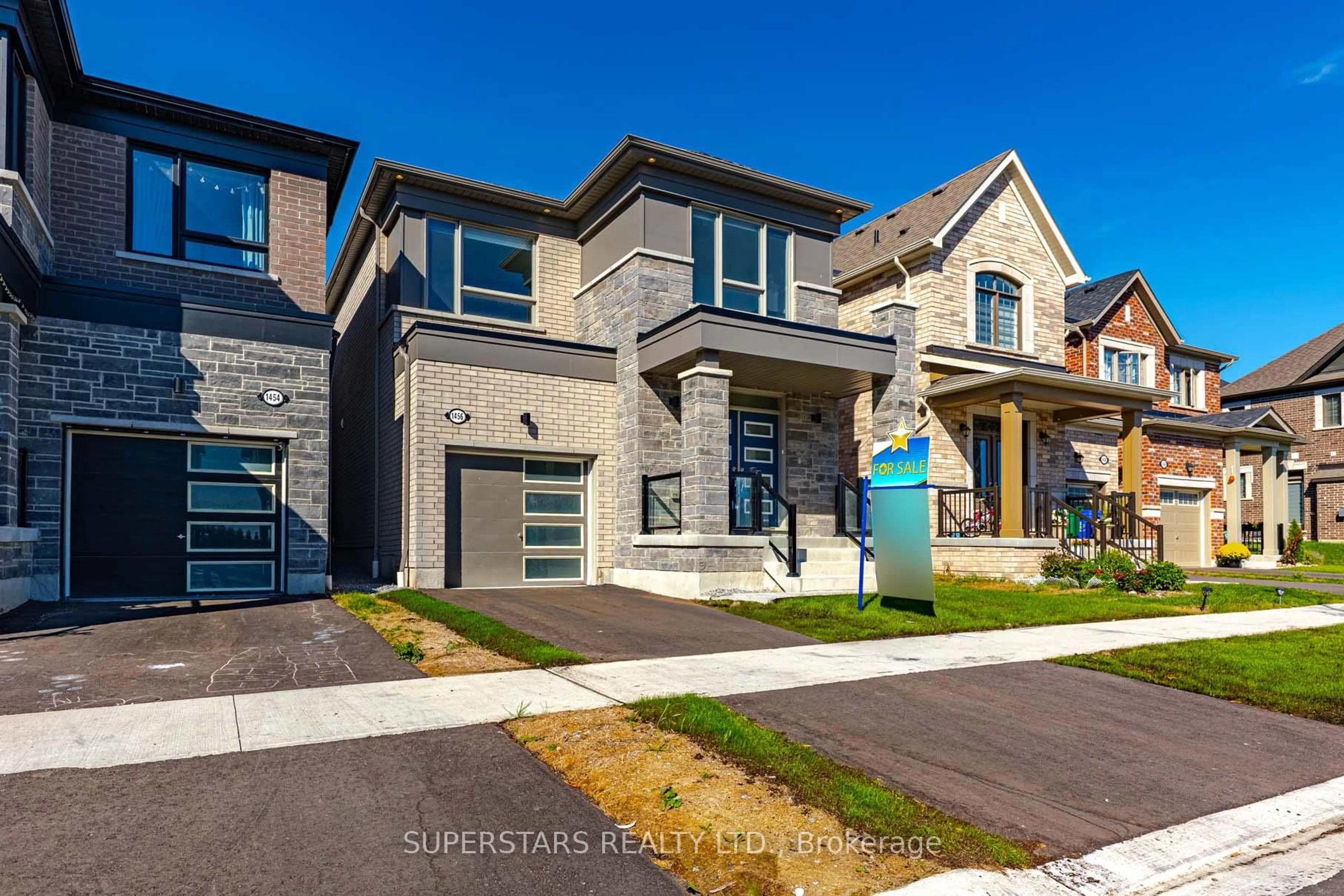 Home with brick exterior material, street for 1456 Mourning Dove Lane, Pickering Ontario L1X 0N8